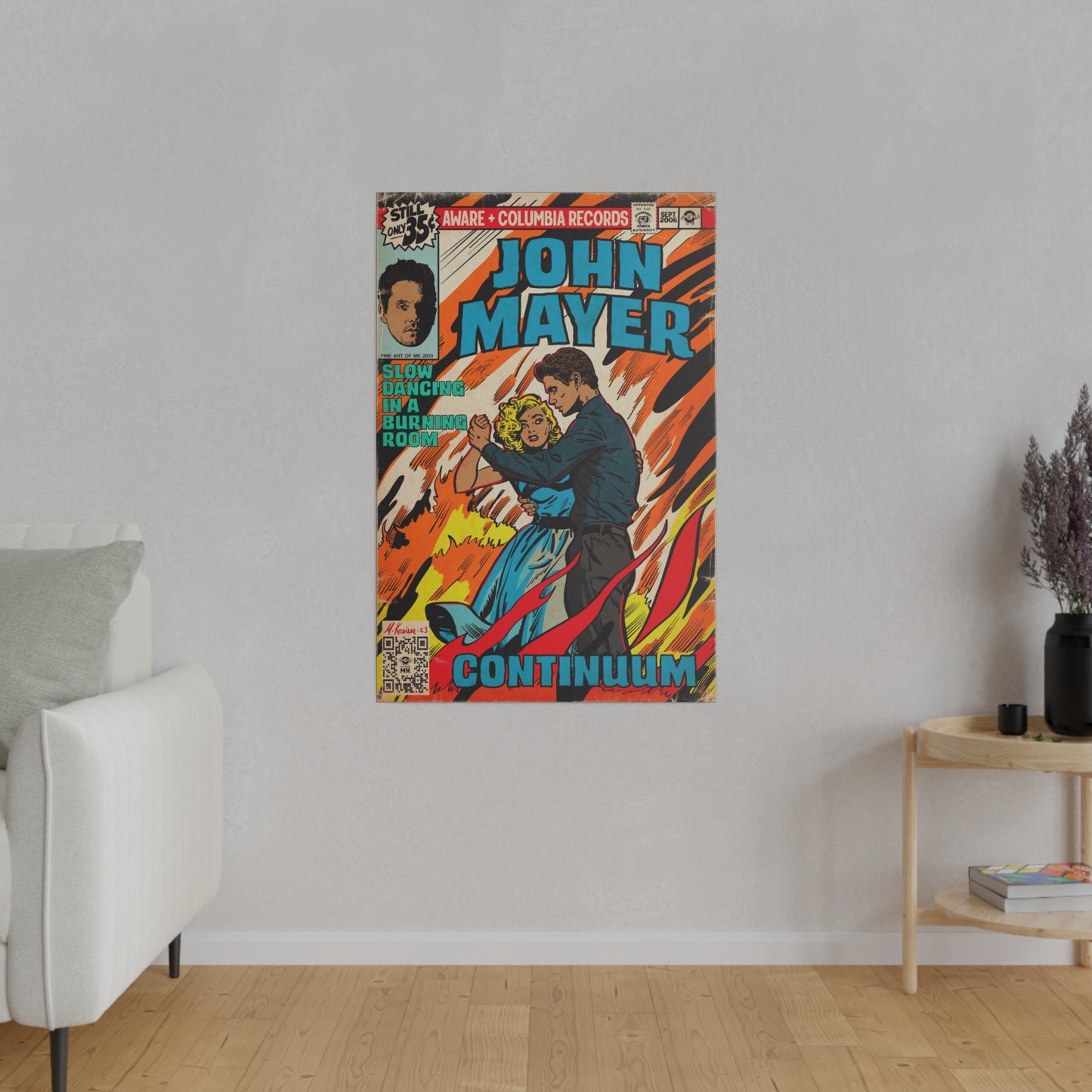 John Mayer - Slow Dancing in a Burning Room - Matte Canvas, Stretched, 0.75"