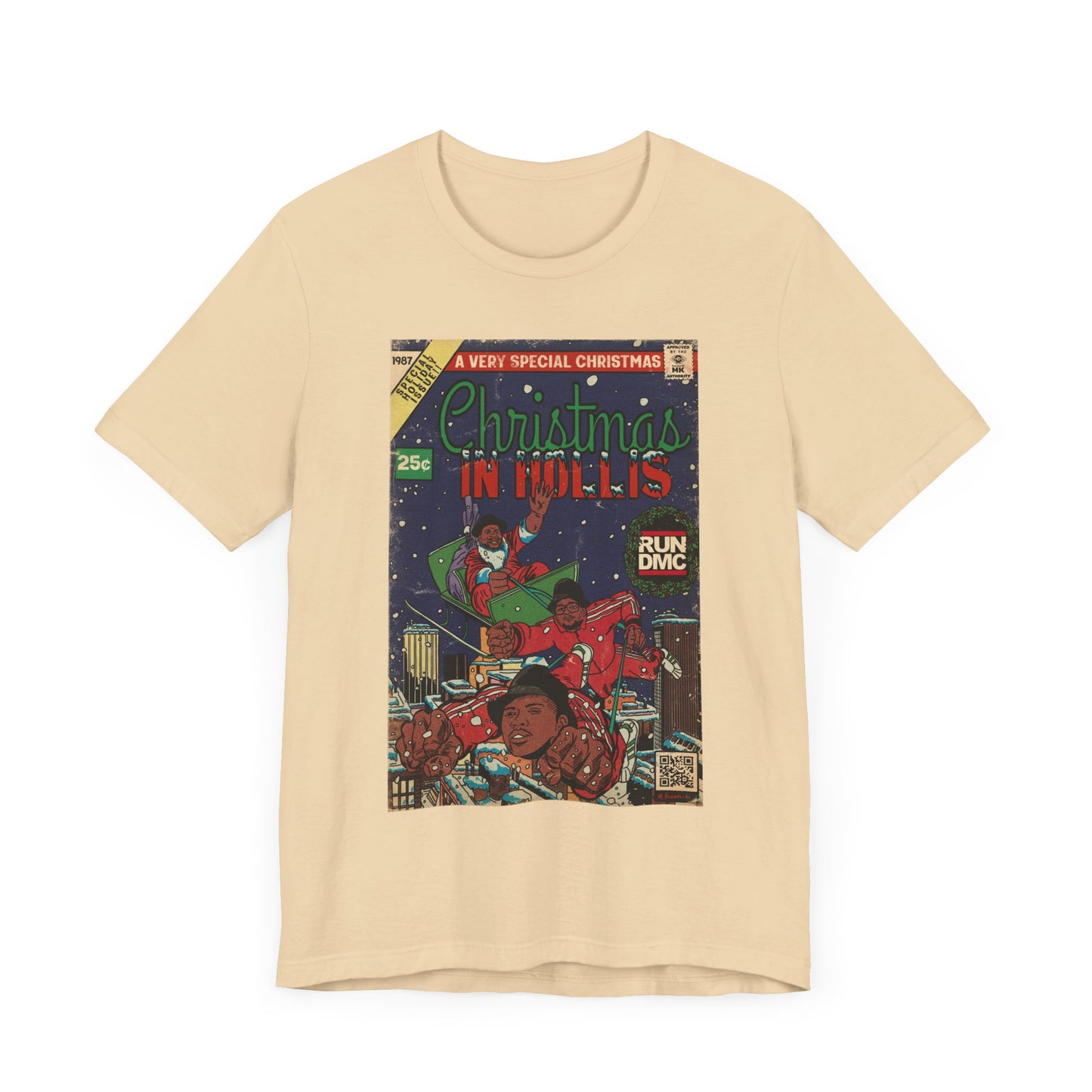 Christmas In Hollis - Hip Hop Comic Art - Unisex Jersey Short Sleeve Tee