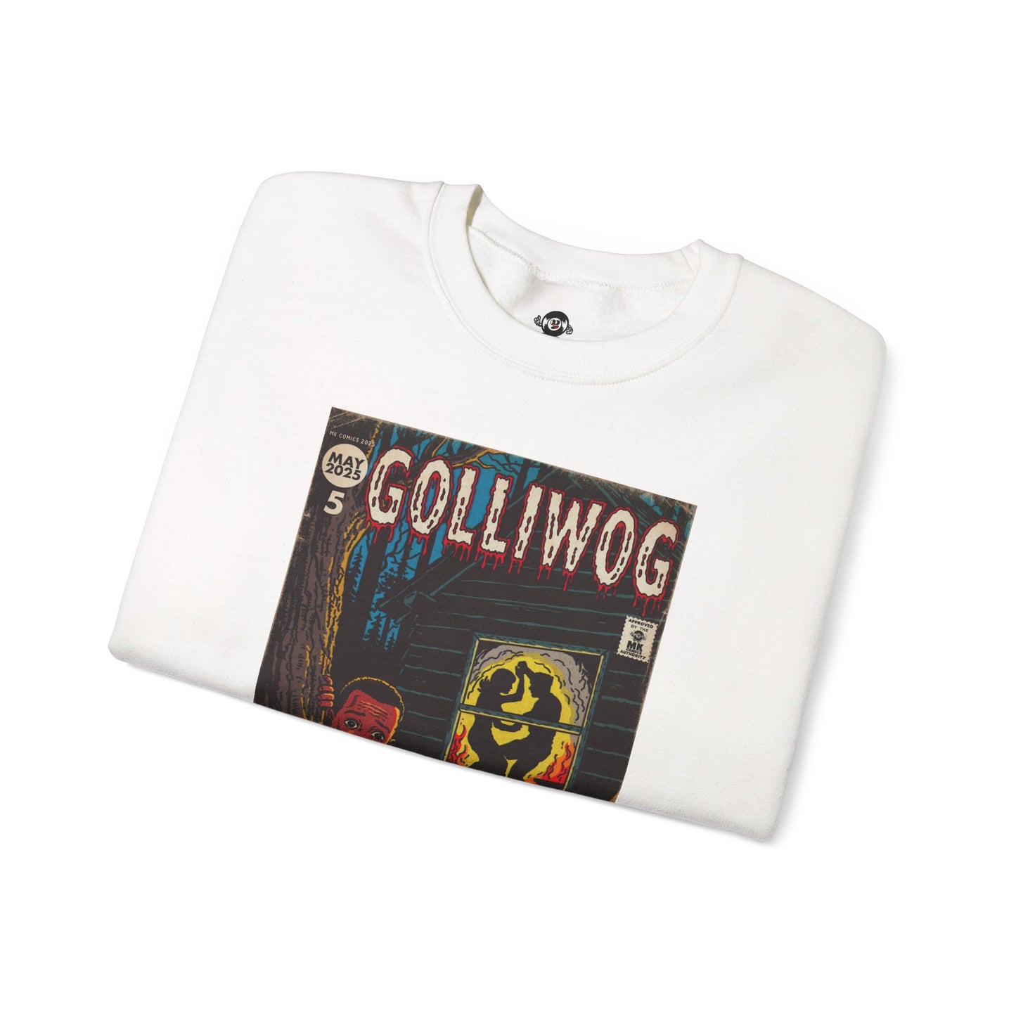 Waterproof Mascara - Golliwog - Unisex Heavy Blend™ Crewneck Sweatshirt