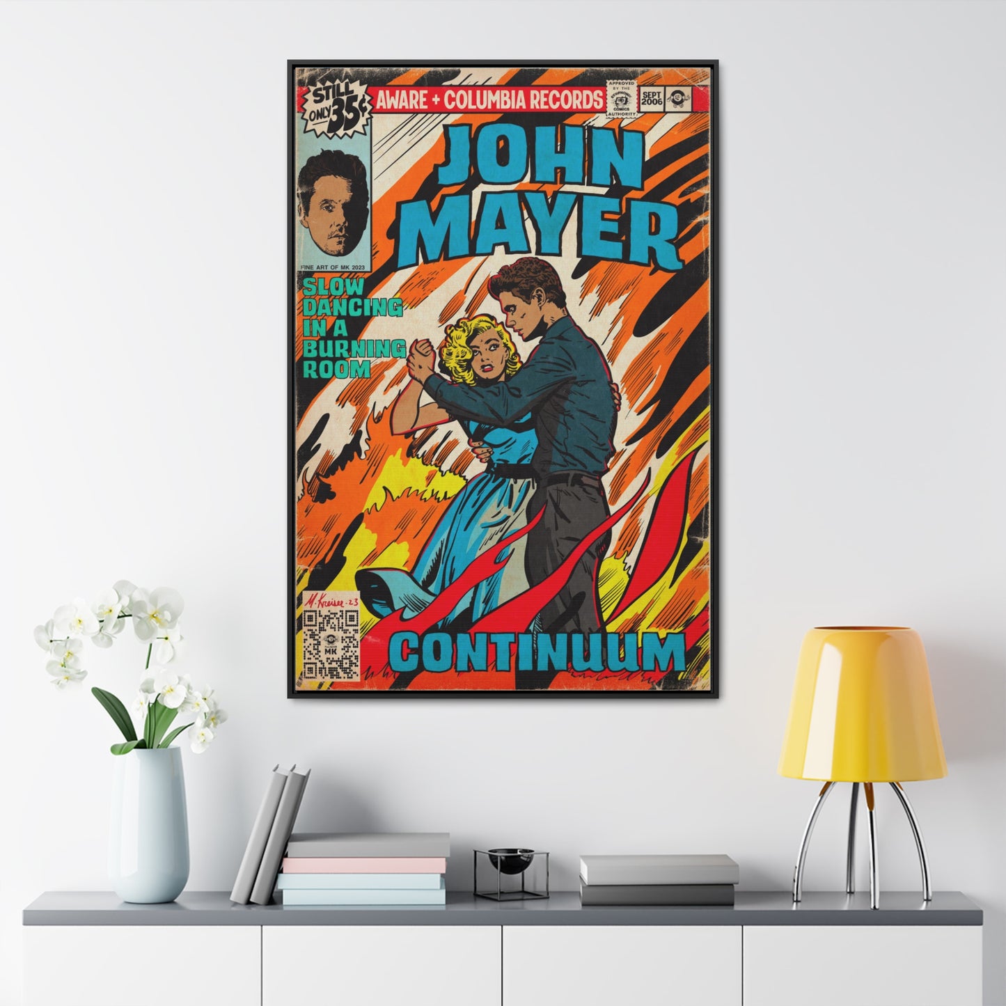 John Mayer - Slow Dancing in a Burning Room - Gallery Canvas Wraps, Vertical Frame