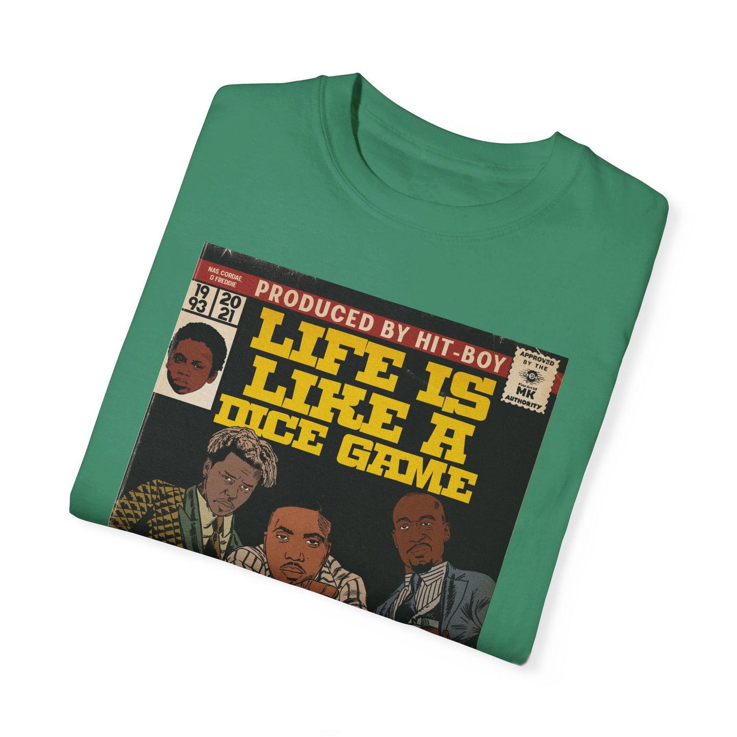 Nas, Freddie Gibbs, Cordae - Life is Like a Dice Game - Unisex Comfort Colors T-shirt