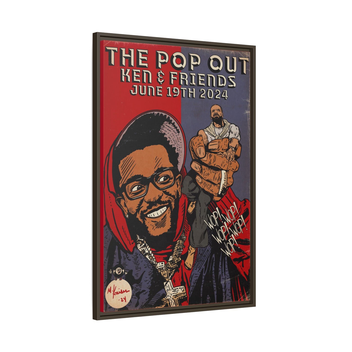 Kendrick Lamar - The Pop Out - Gallery Canvas Wraps, Vertical Frame