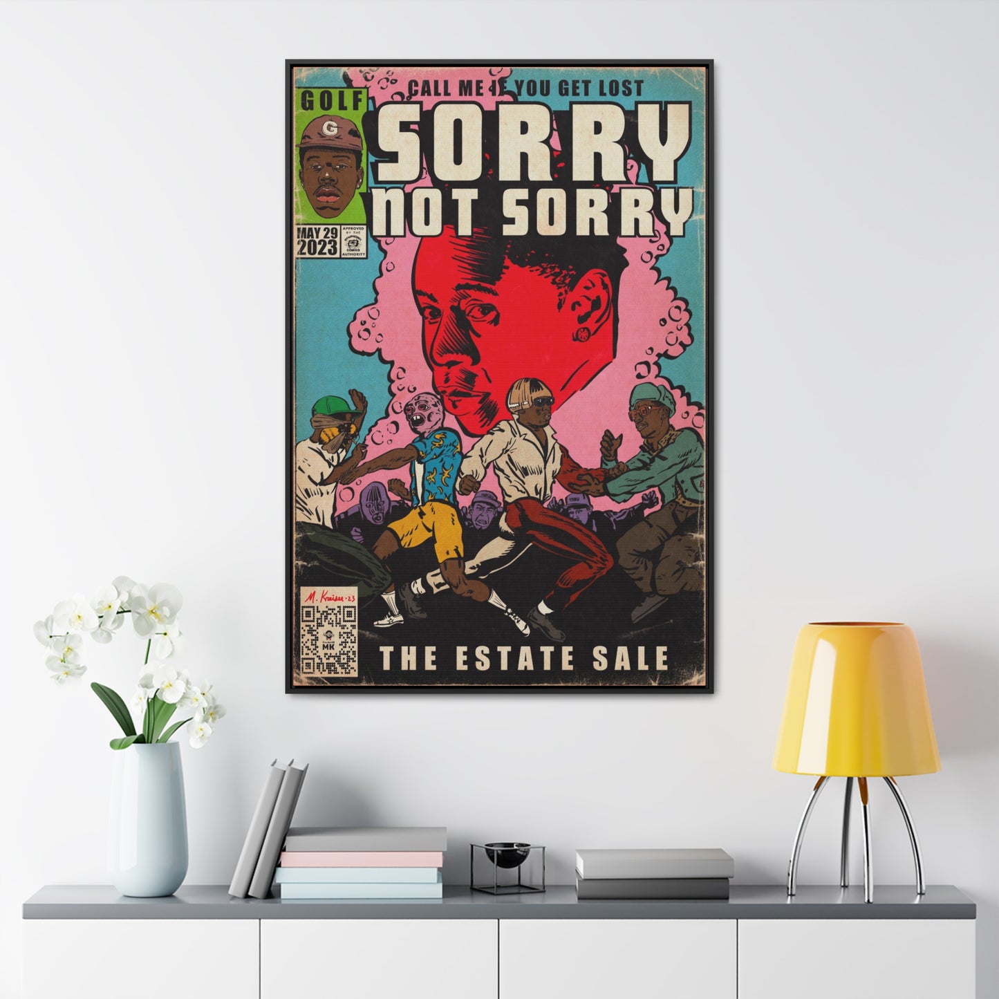 Tyler, The Creator - Sorry Not Sorry - Gallery Canvas Wraps, Vertical Frame