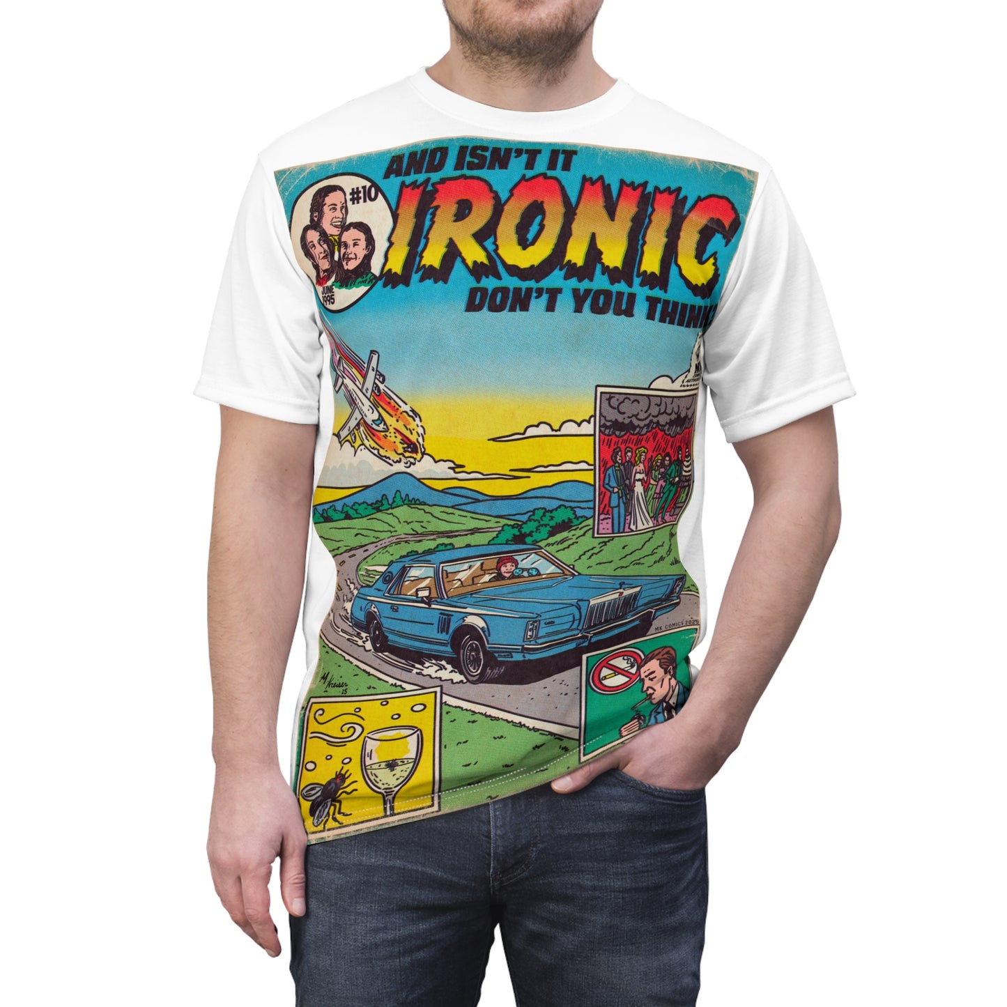 Ironic - Unisex Cut & Sew Tee (AOP)
