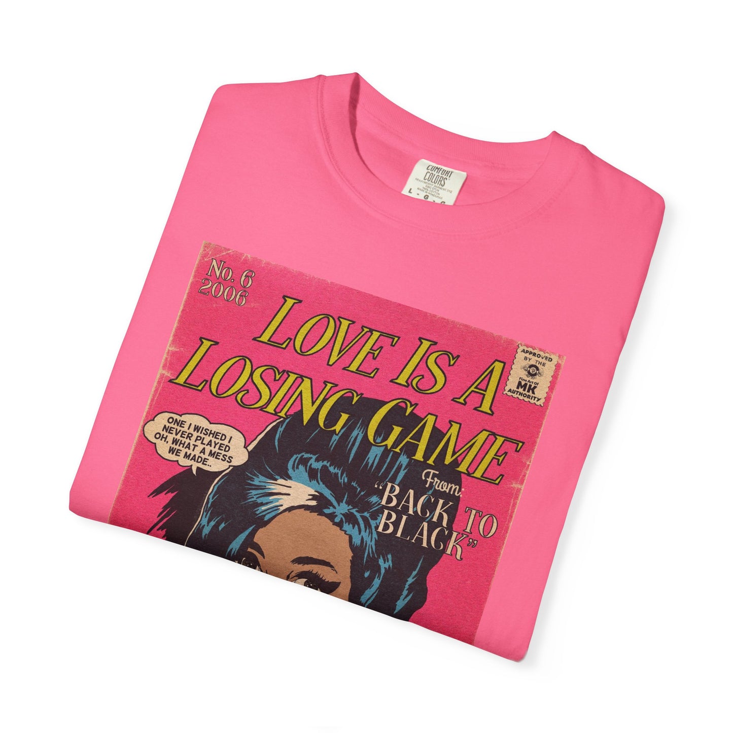 Amy Winehouse - Love is a Losing Game - Unisex Comfort Colors T-shirt
