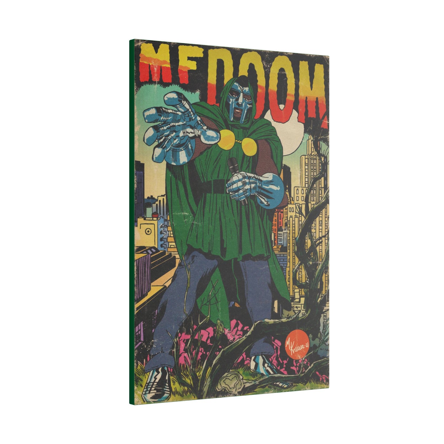 MF DOOM - Hip Hop Comics - Matte Canvas, Stretched