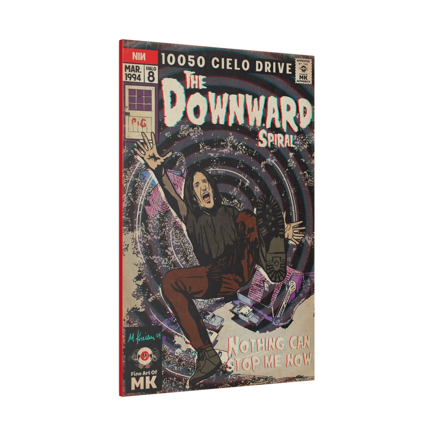 The Downward Spiral - Matte Canvas, Stretched, 0.75"