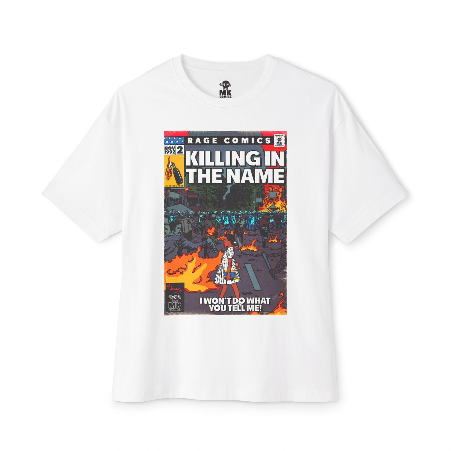 Rage - Killing In the Name - Unisex Oversized Boxy Tee