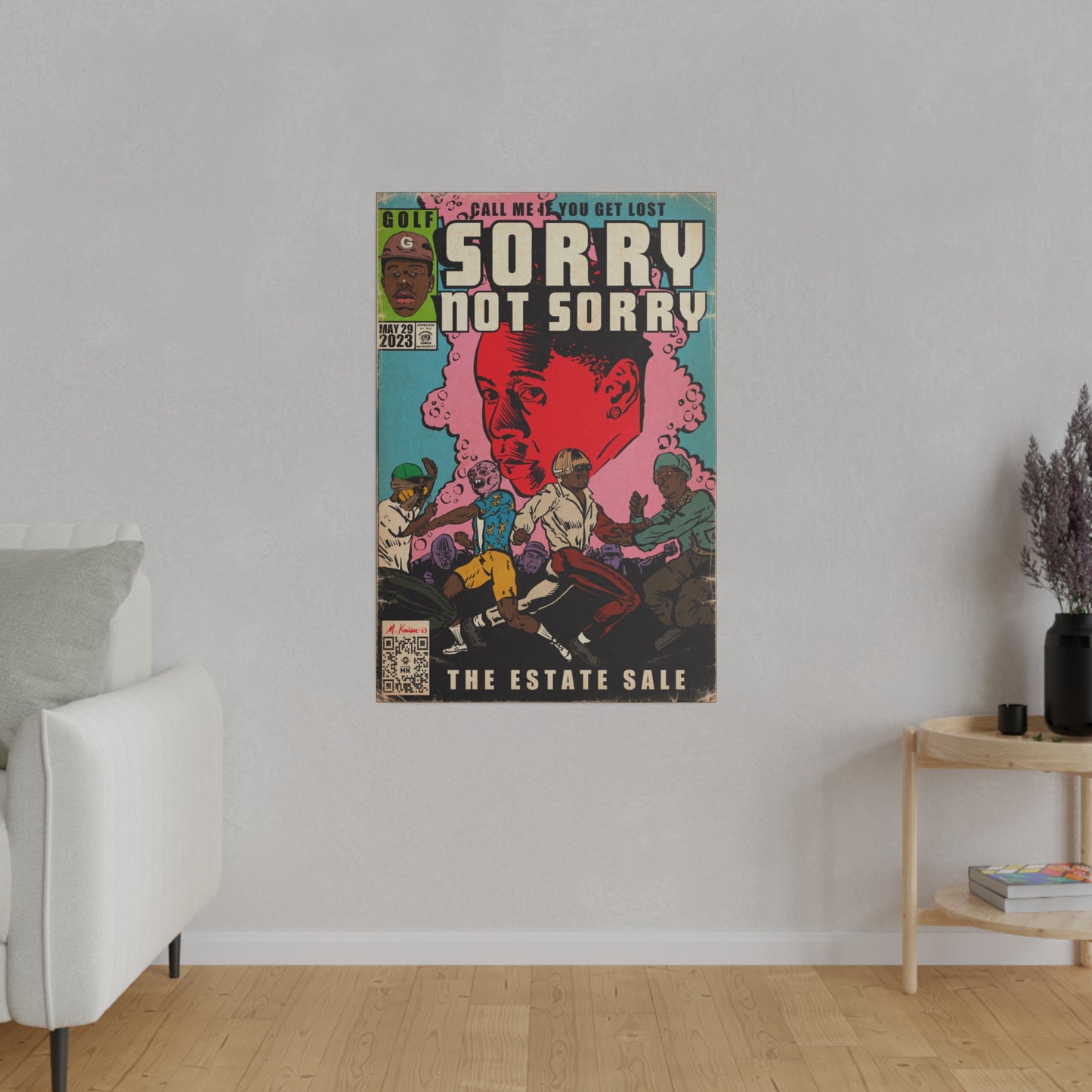 Tyler, The Creator - Sorry Not Sorry - Matte Canvas, Stretched, 0.75"