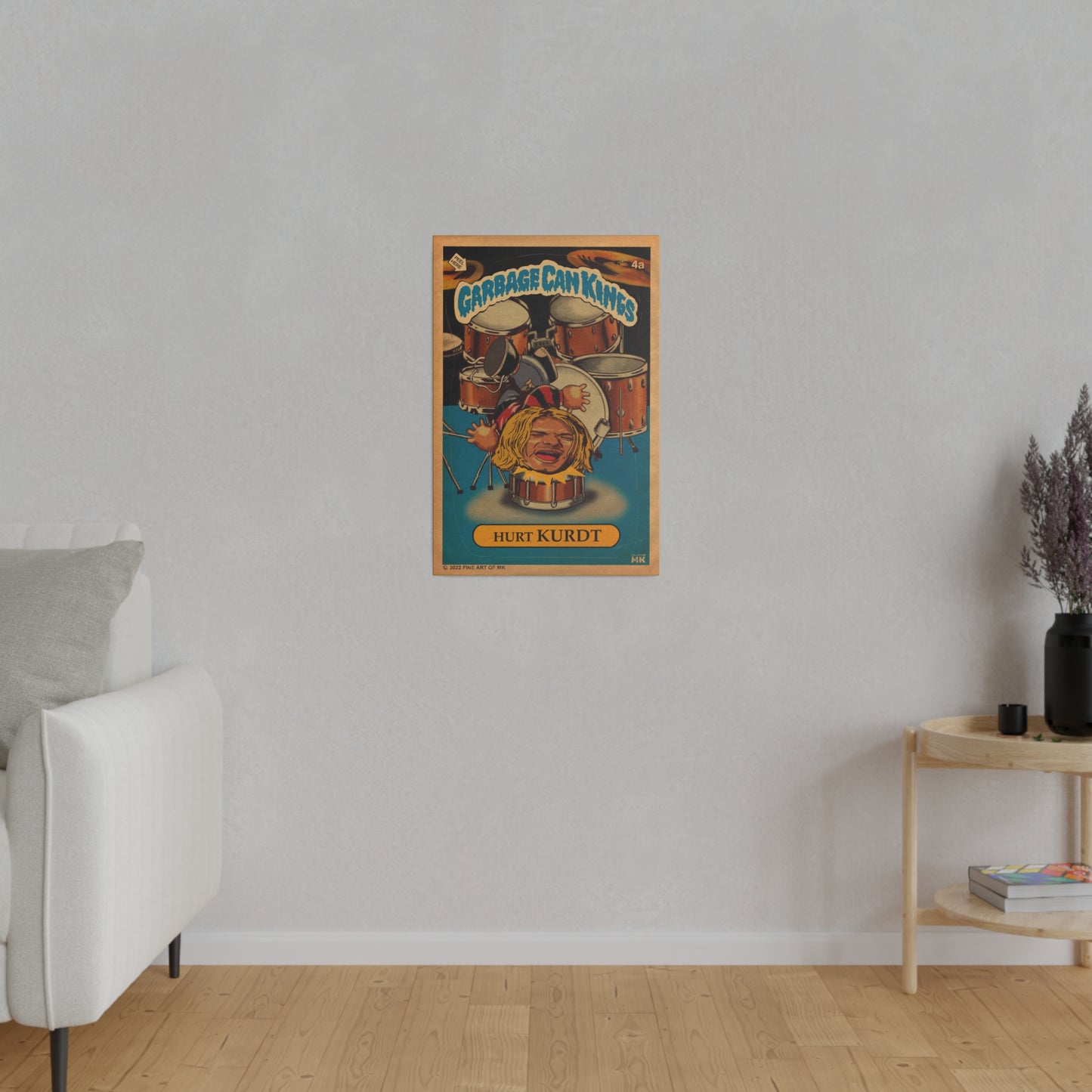 Hurt KURDT - Garbage Can Kings - Nirvana - Matte Canvas, Stretched, 0.75"