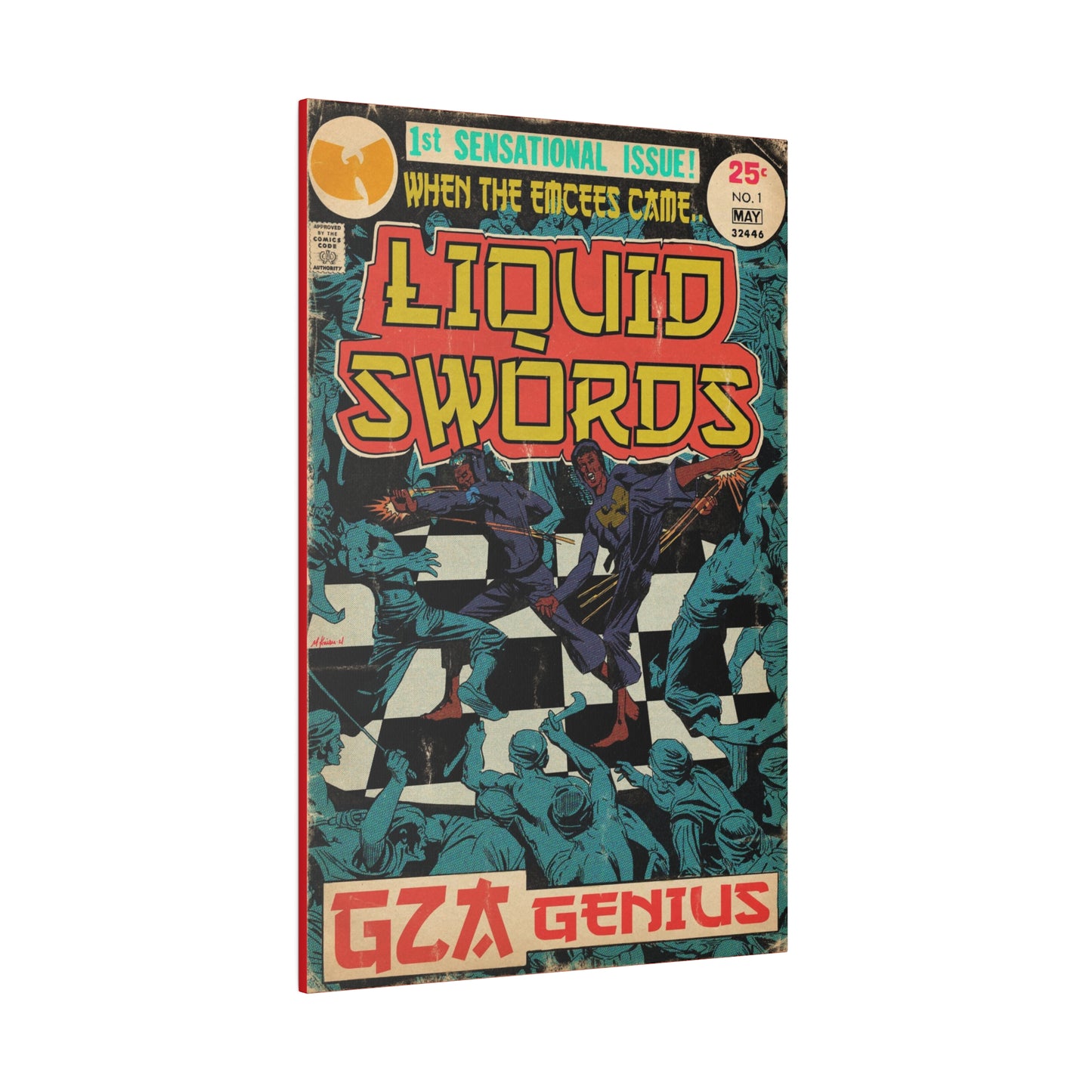 GZA/Genius - Liquid Swords - Matte Canvas, Stretched