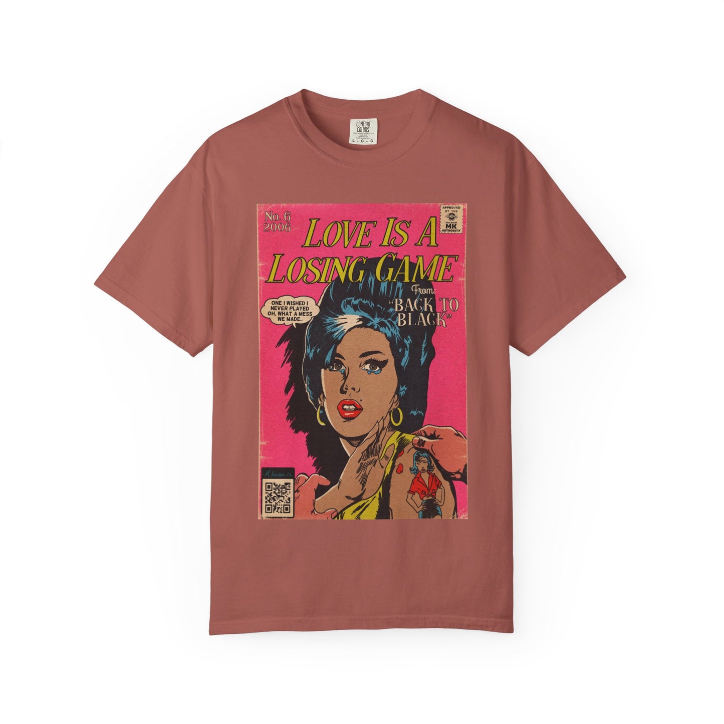 Amy Winehouse - Love is a Losing Game - Unisex Comfort Colors T-shirt