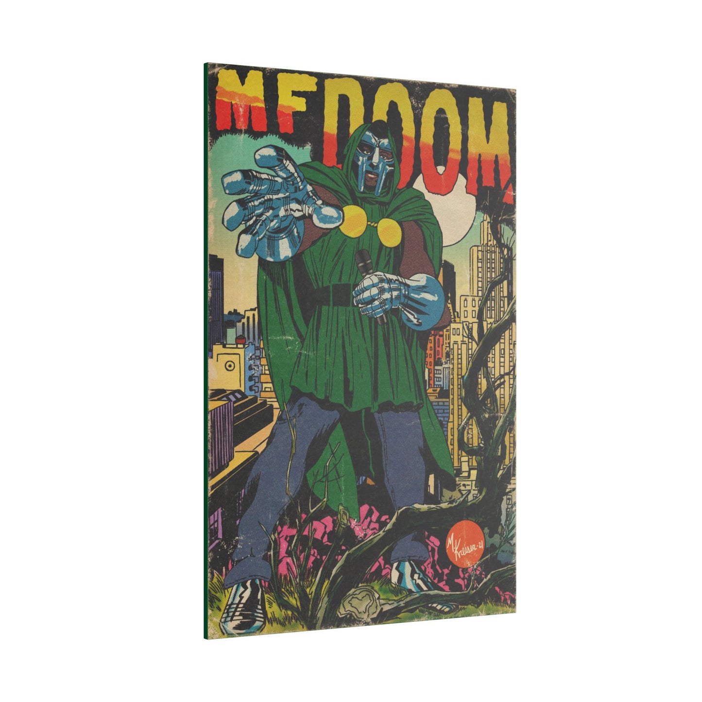 MF DOOM - Hip Hop Comics - Matte Canvas, Stretched