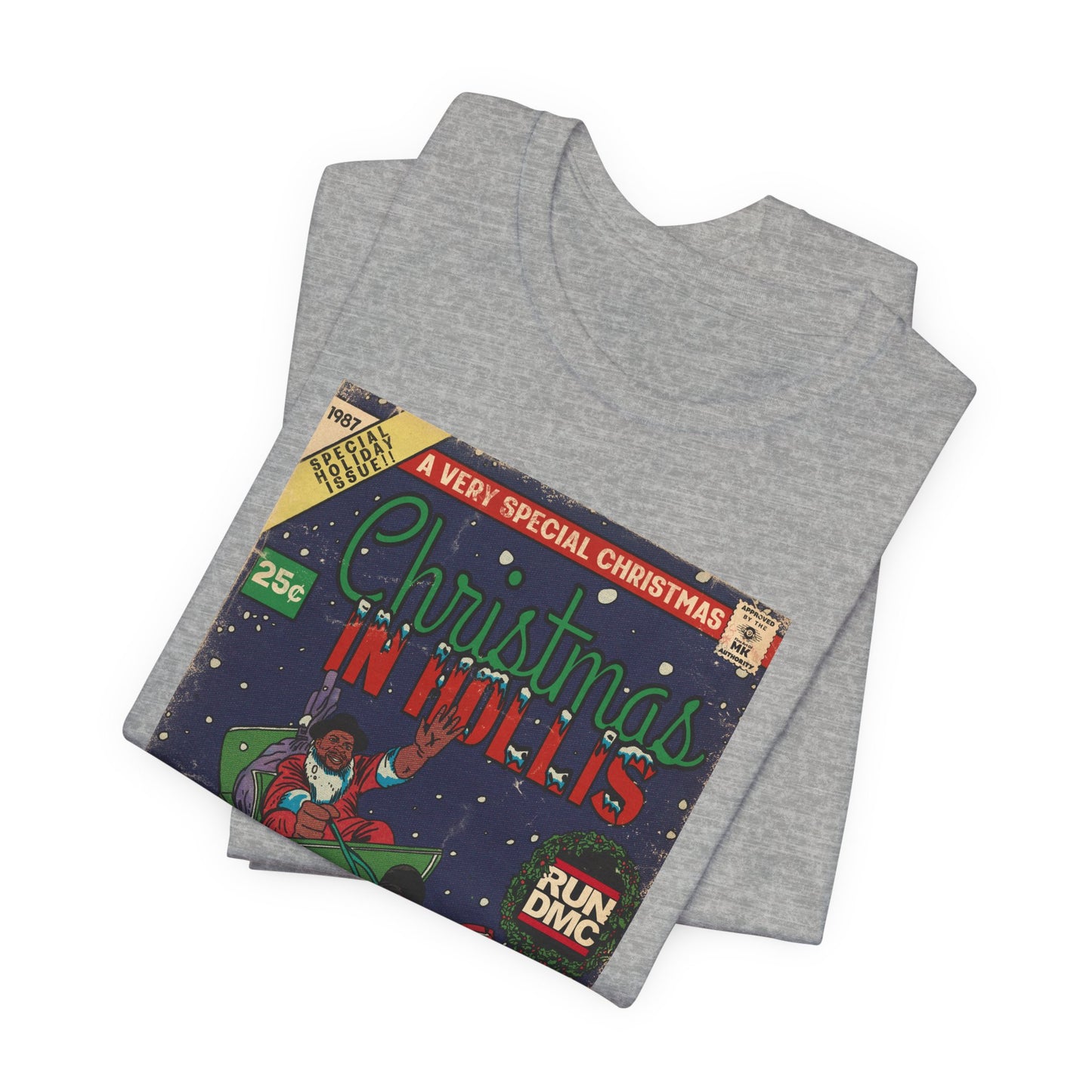 Christmas In Hollis - Hip Hop Comic Art - Unisex Jersey Short Sleeve Tee