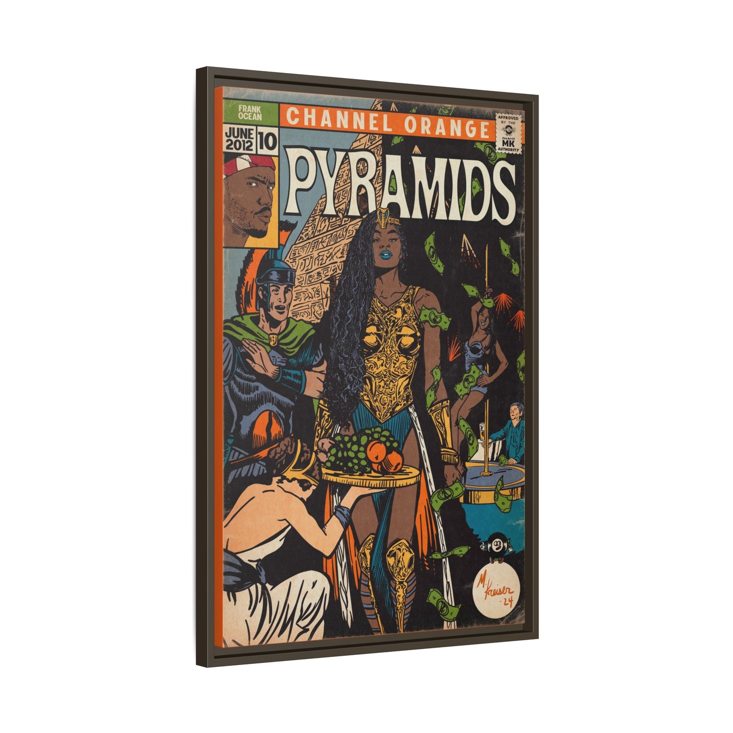 Frank Ocean - Pyramids - Gallery Canvas Wraps, Vertical Frame
