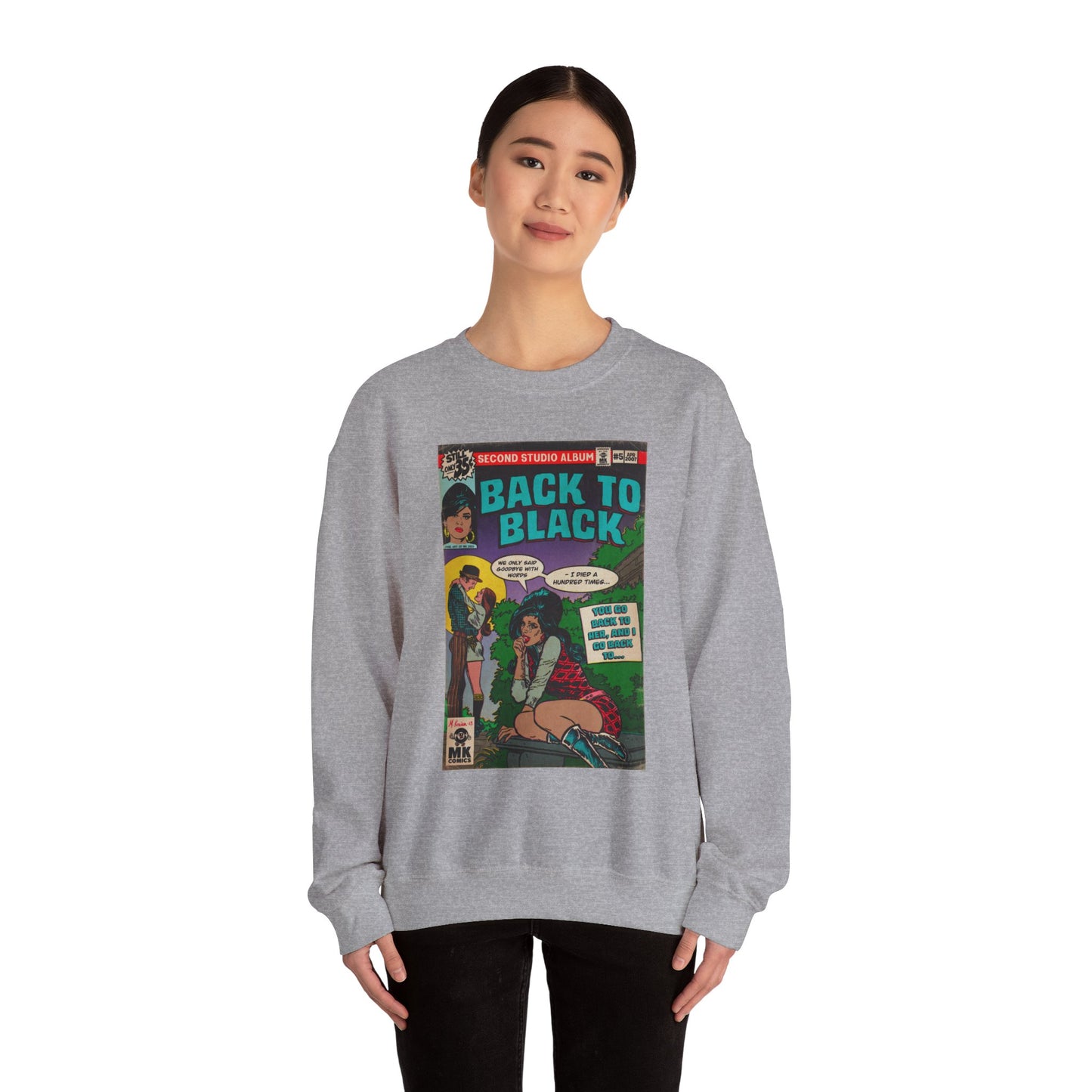 Back to Black - Unisex Heavy Blend™ Crewneck Sweatshirt
