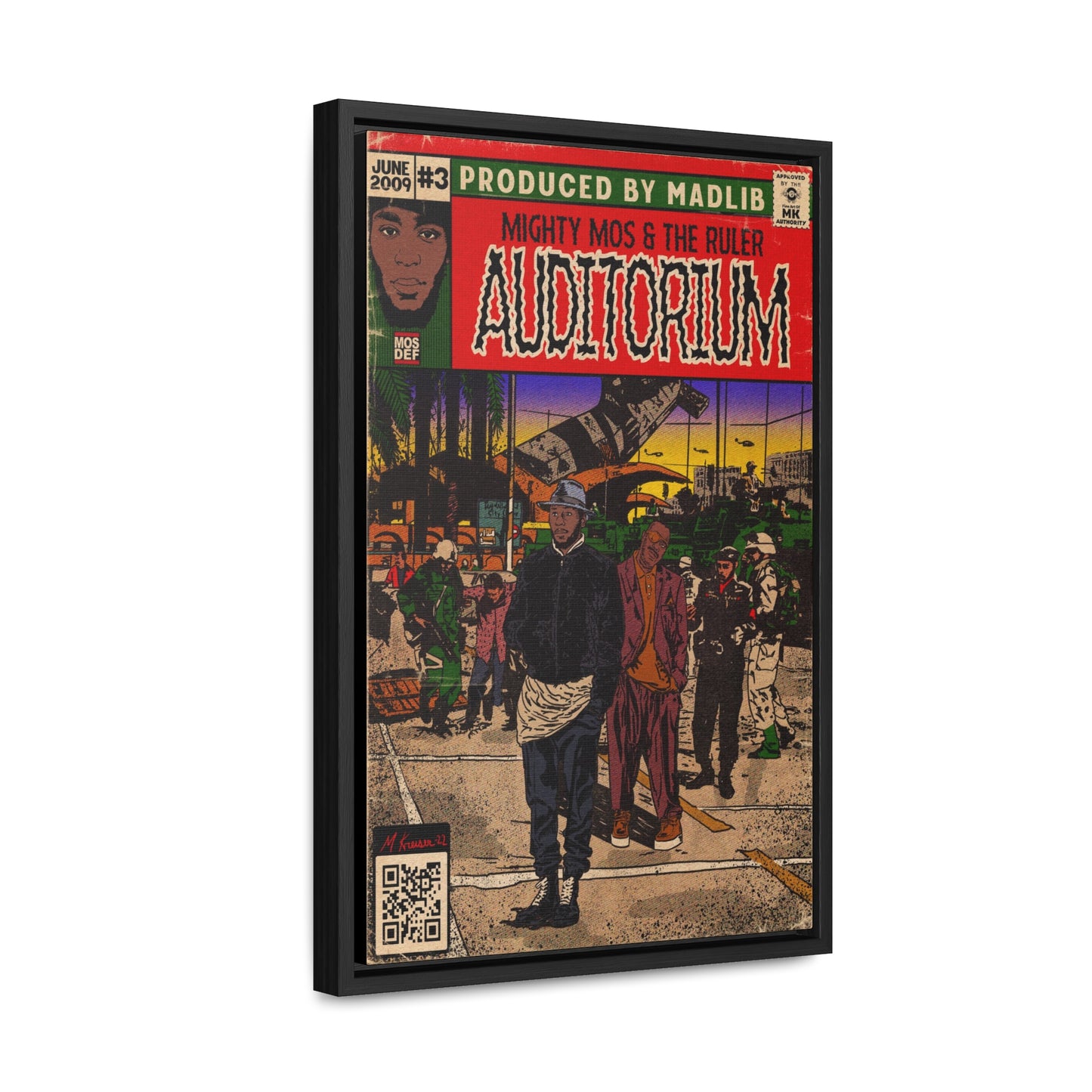 Mos Def & Slick Rick - Auditorium- Gallery Canvas Wraps, Vertical Frame