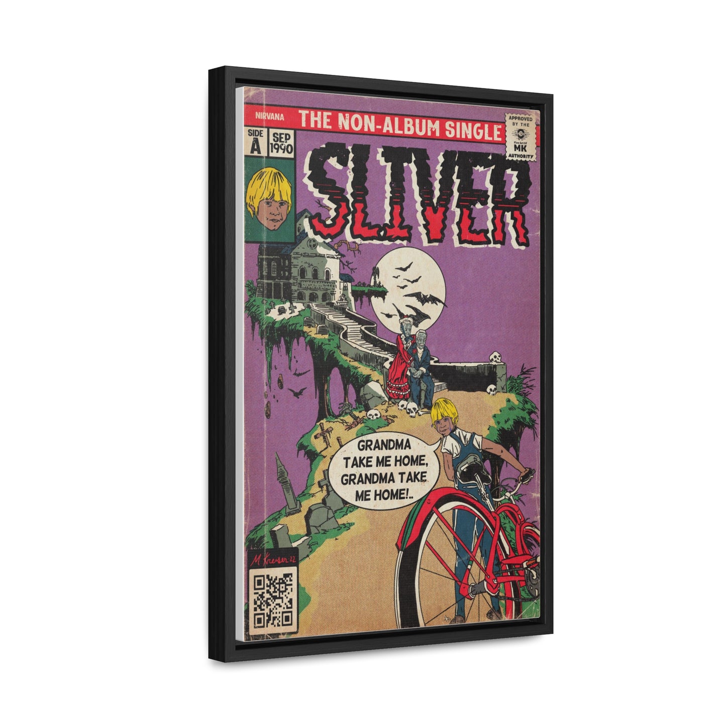 Nirvana - Sliver - Gallery Canvas Wraps, Vertical Frame