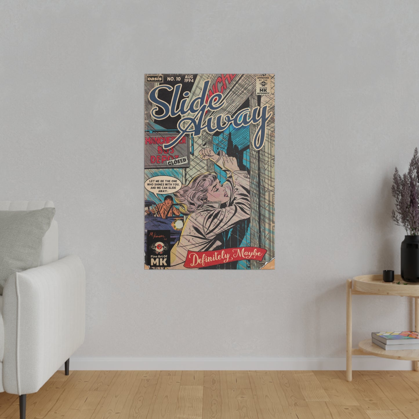 Oasis - Slide Away - Matte Canvas, Stretched, 0.75"