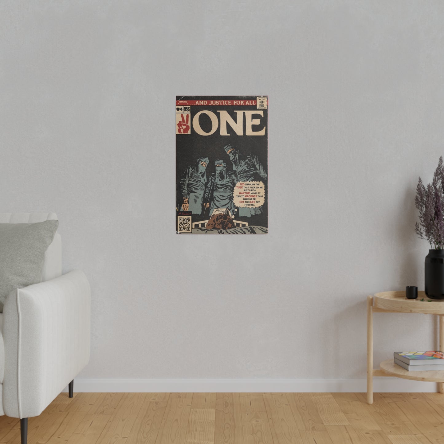 Metallica- One - Matte Canvas, Stretched, 0.75"