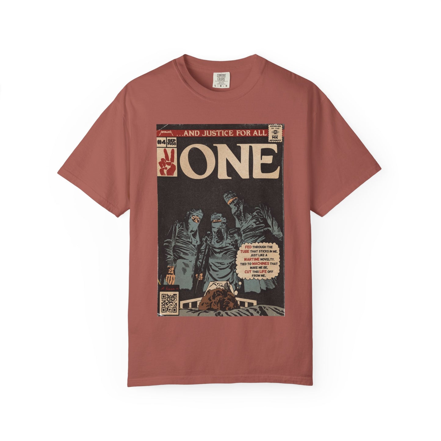 Metallica - One - Unisex Comfort Colors T-shirt
