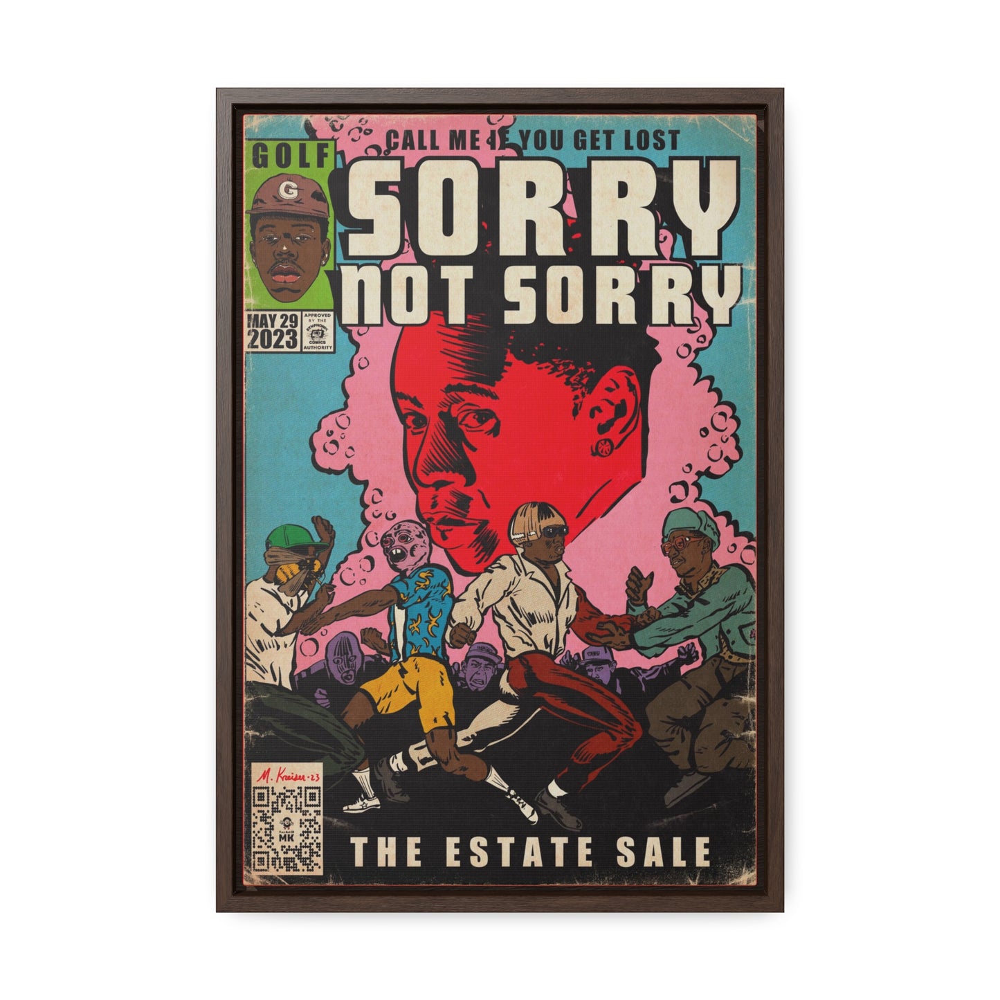 Tyler, The Creator - Sorry Not Sorry - Gallery Canvas Wraps, Vertical Frame