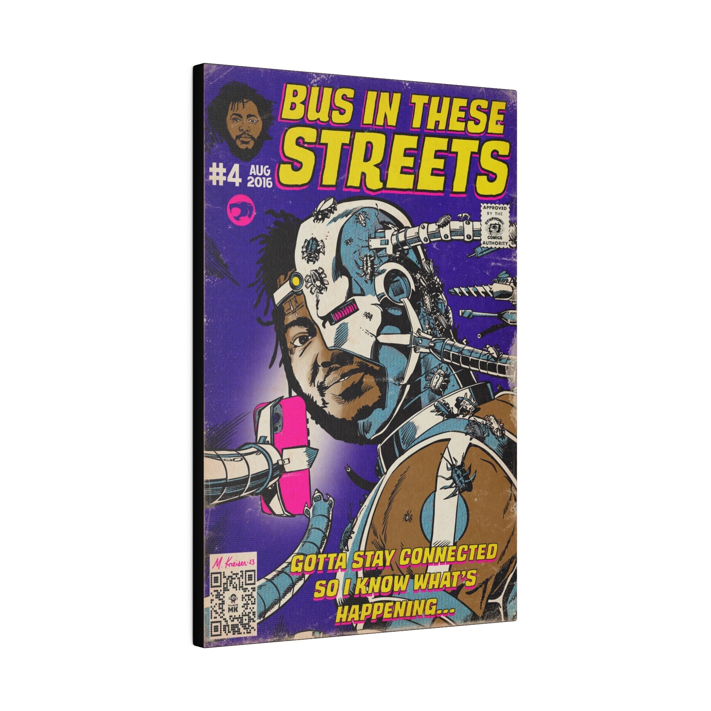 Thundercat - Bus In These Streets - Matte Canvas, Stretched, 0.75"