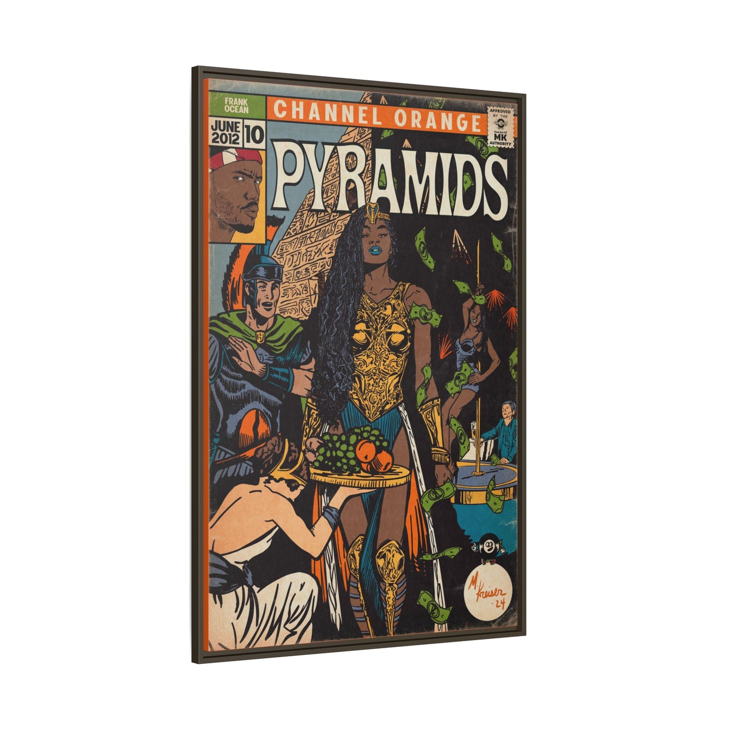 Frank Ocean - Pyramids - Gallery Canvas Wraps, Vertical Frame