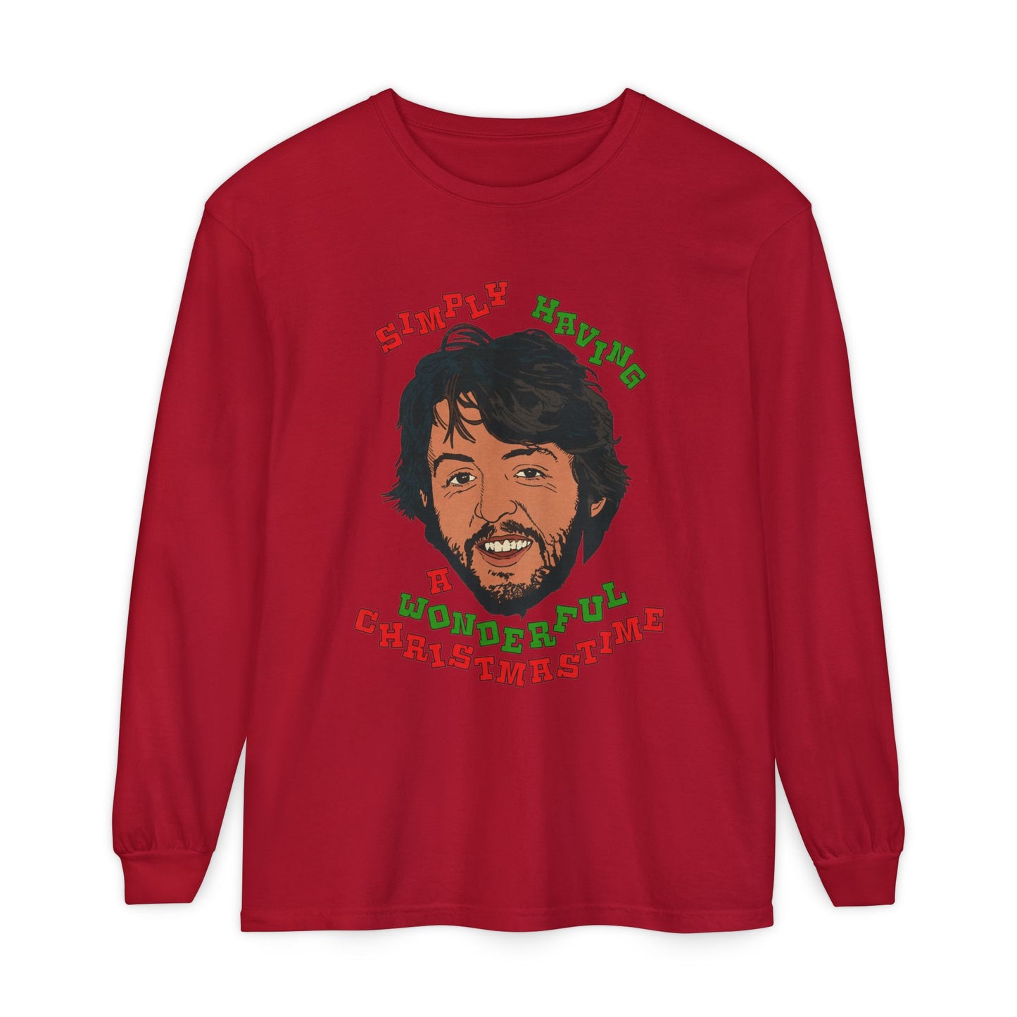 Wonderful Christmastime - Unisex Comfort Colors Long Sleeve T-Shirt