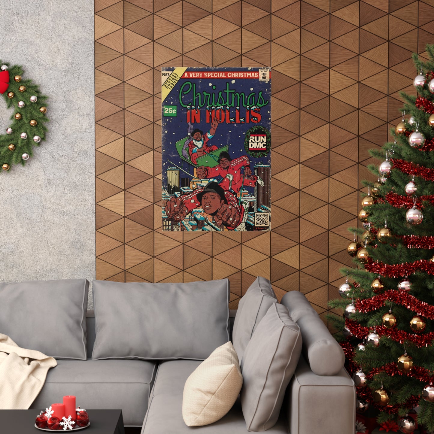 RUN DMC - Christmas In Hollis- Vertical Matte Poster