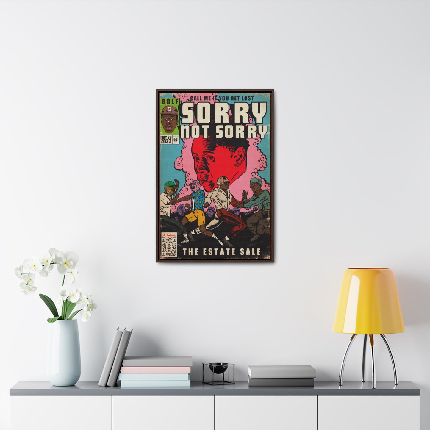 Tyler, The Creator - Sorry Not Sorry - Gallery Canvas Wraps, Vertical Frame