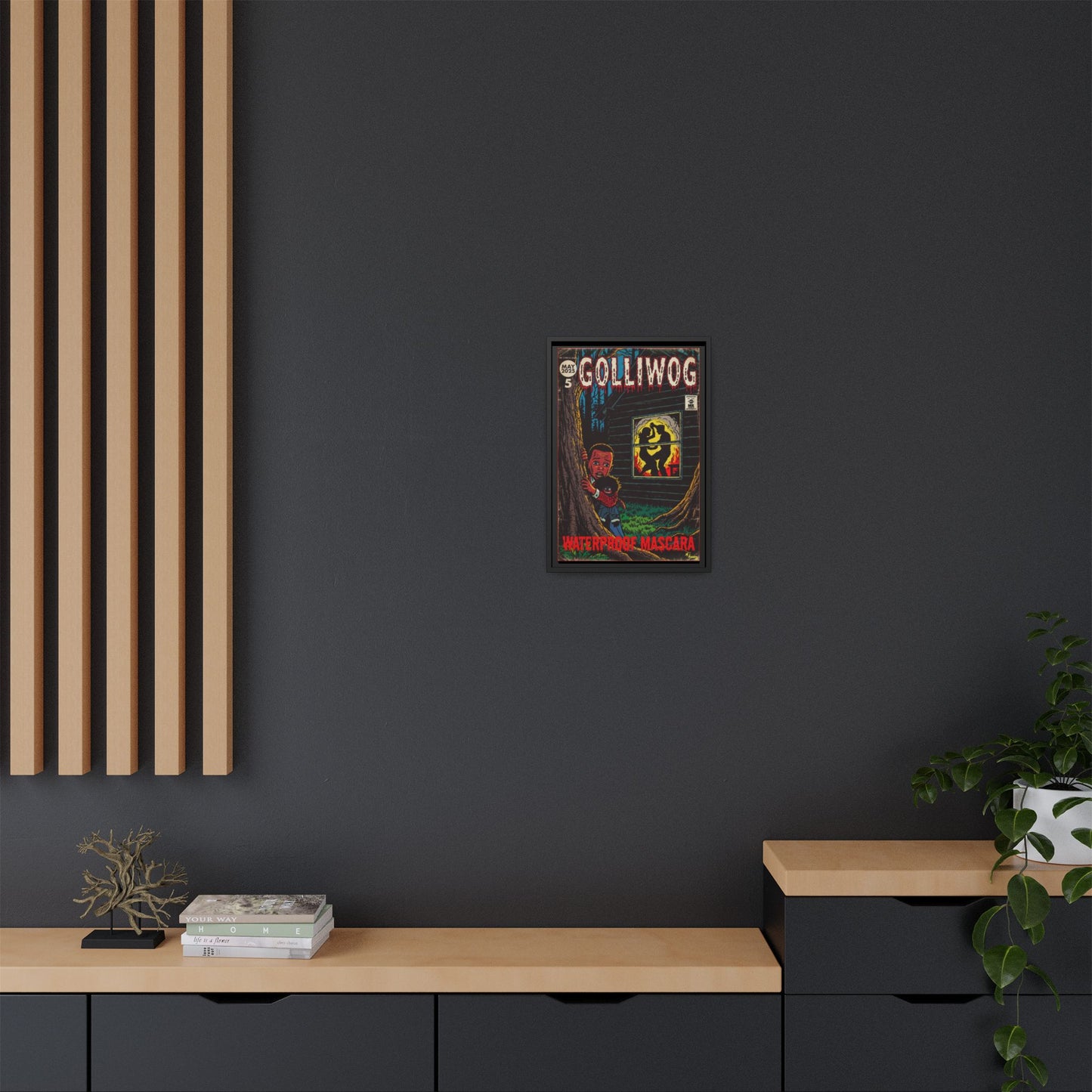 Waterproof Mascara - Golliwog - Matte Canvas, Framed (Multi-color)