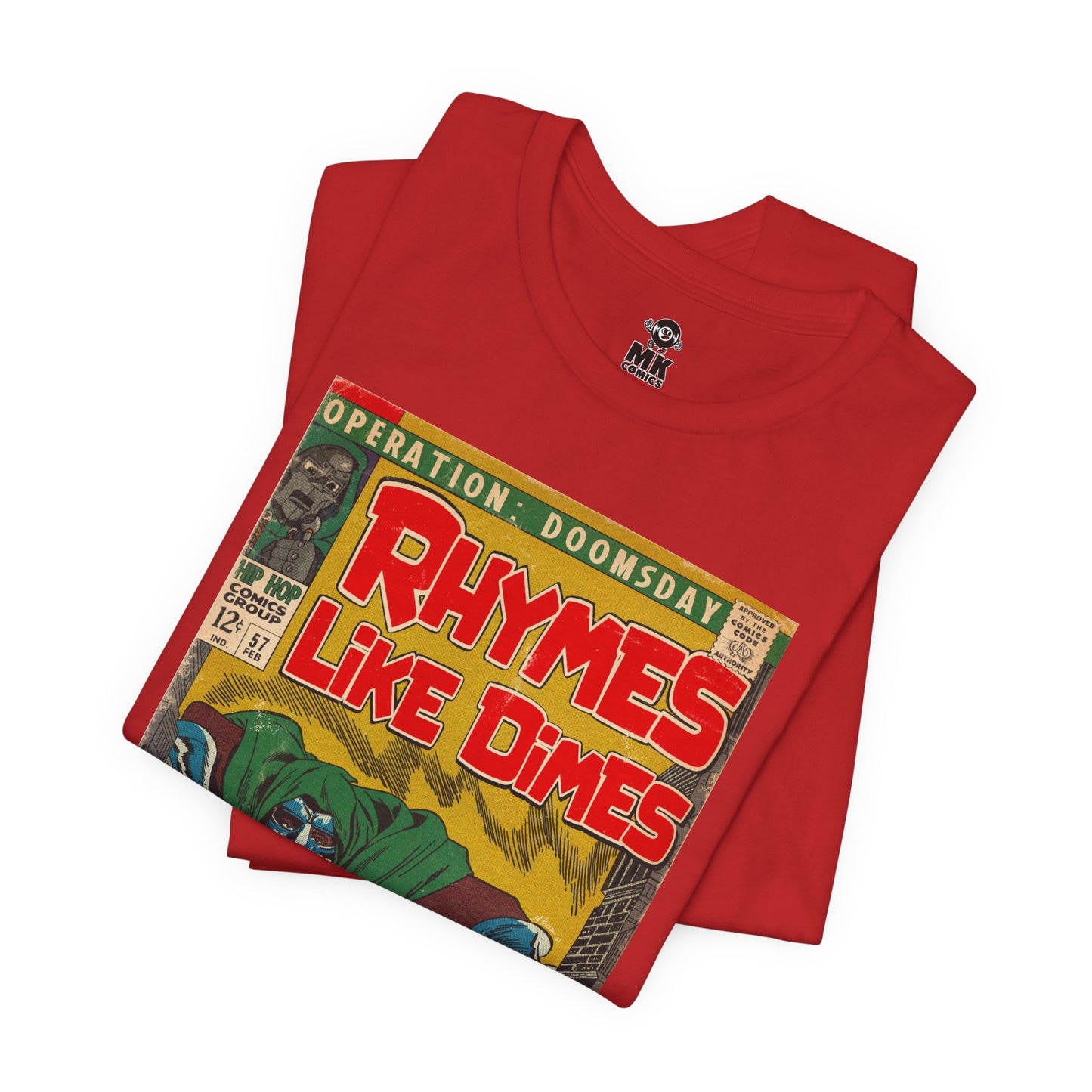 MF DOOM - Rhymes Like Dimes - Unisex Jersey Short Sleeve Tee