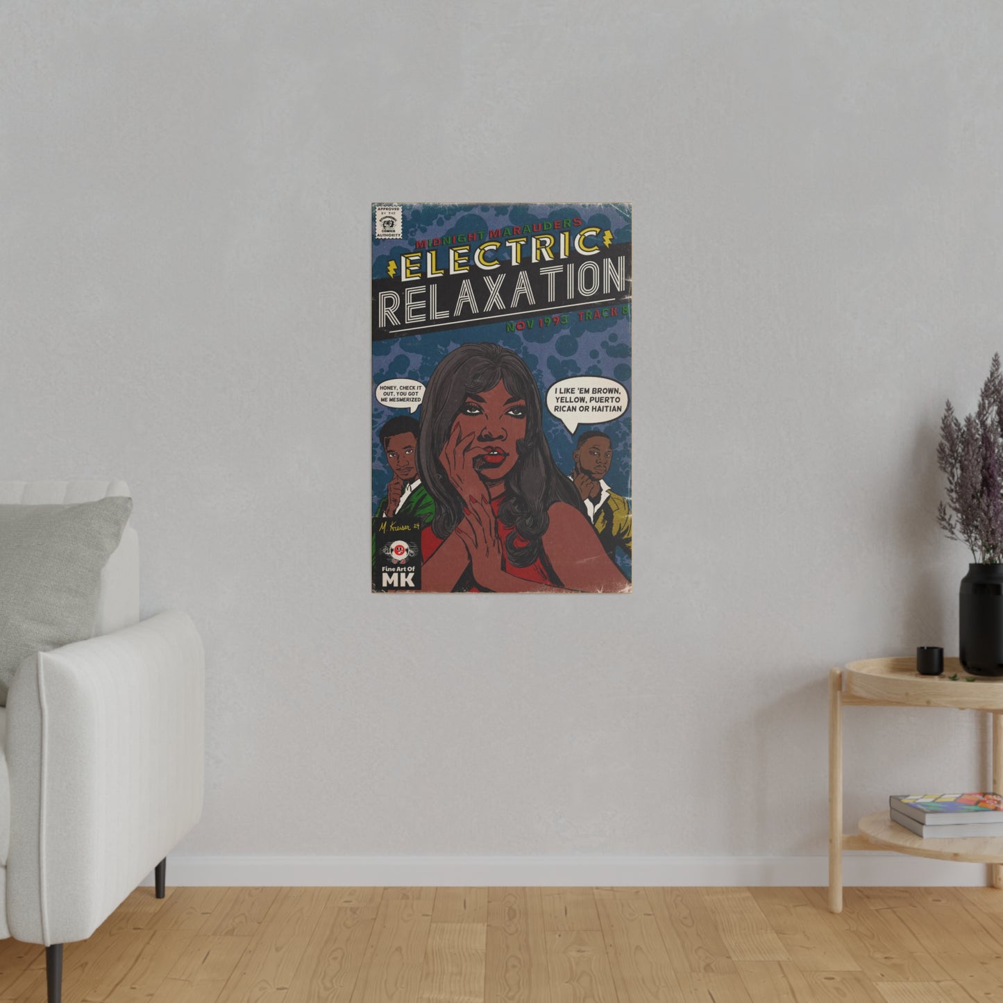 A Tribe Called Quest - Electric Relaxation- Matte Canvas, Stretched, 0.75"