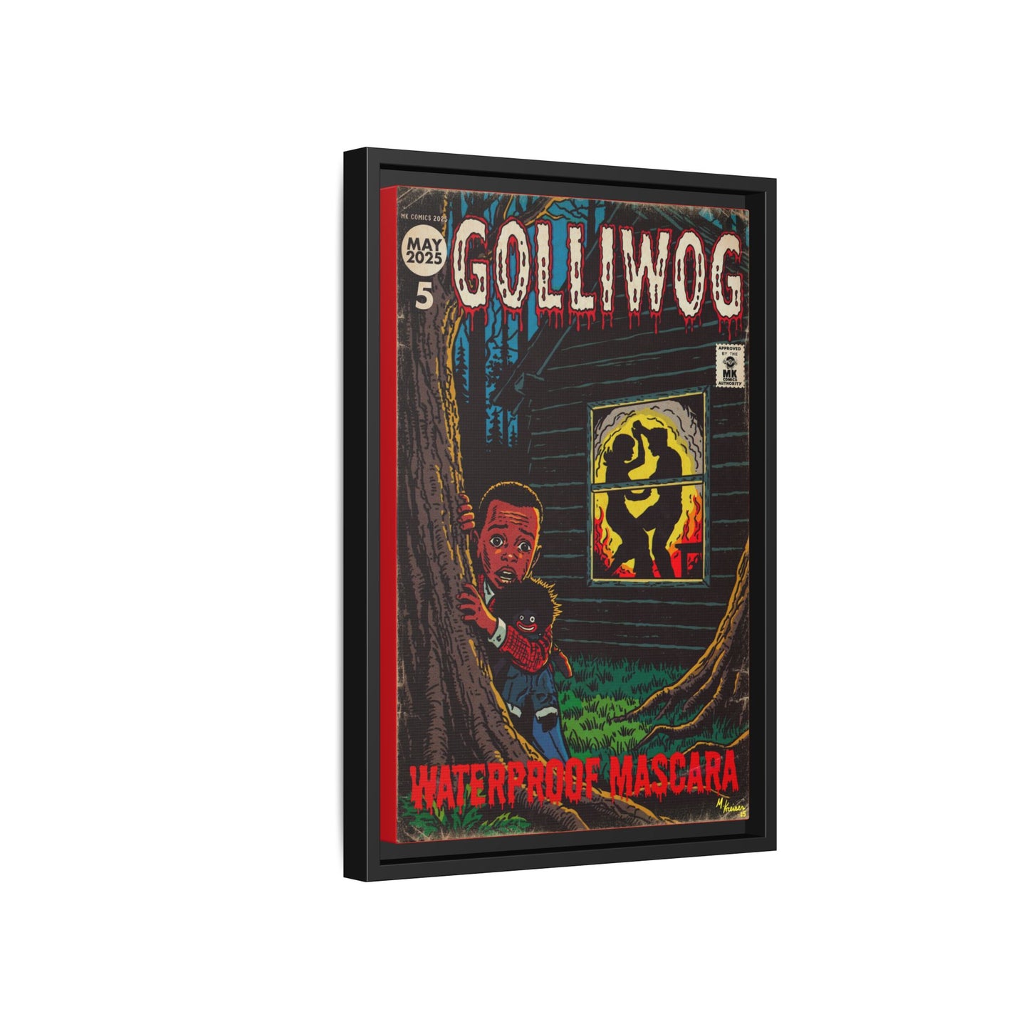 Waterproof Mascara - Golliwog - Matte Canvas, Framed (Multi-color)