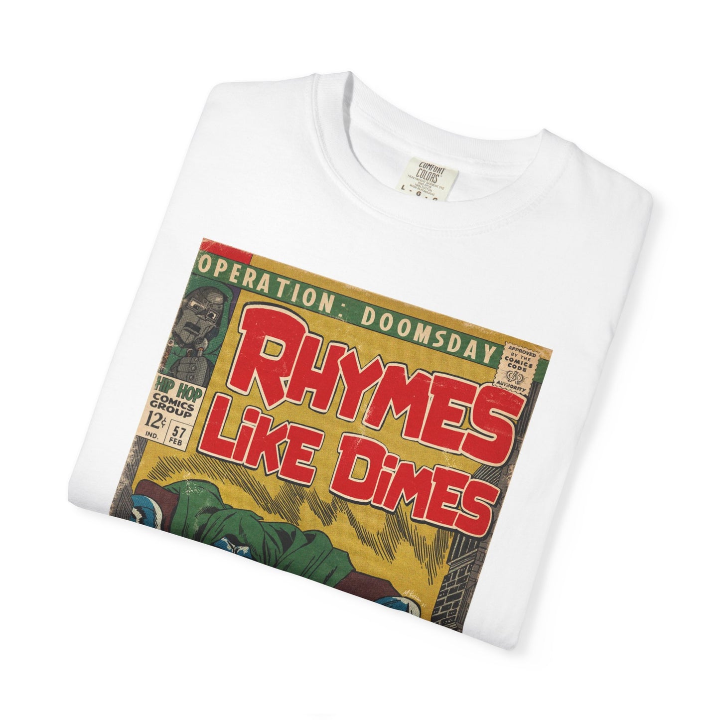 MF DOOM - Rhymes Like Dimes - Unisex Comfort Colors T-shirt