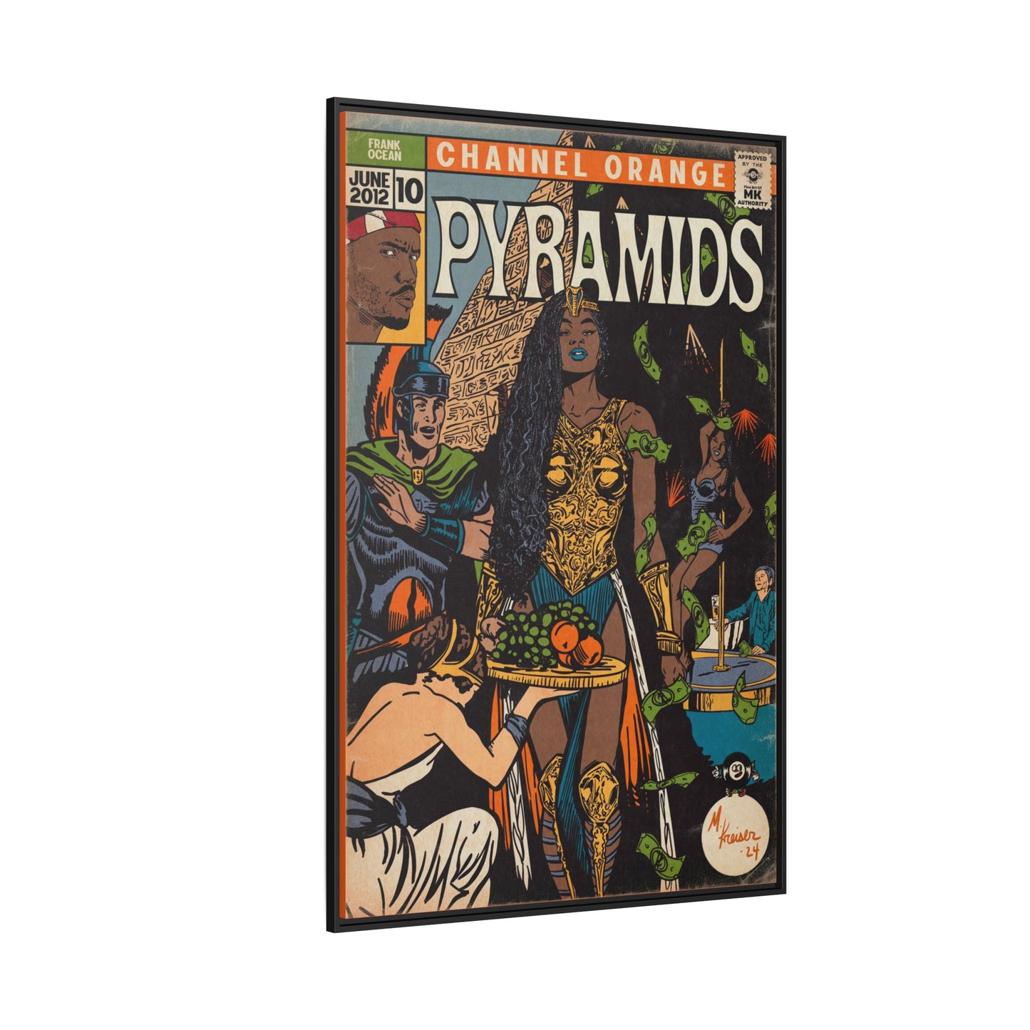 Frank Ocean - Pyramids - Gallery Canvas Wraps, Vertical Frame