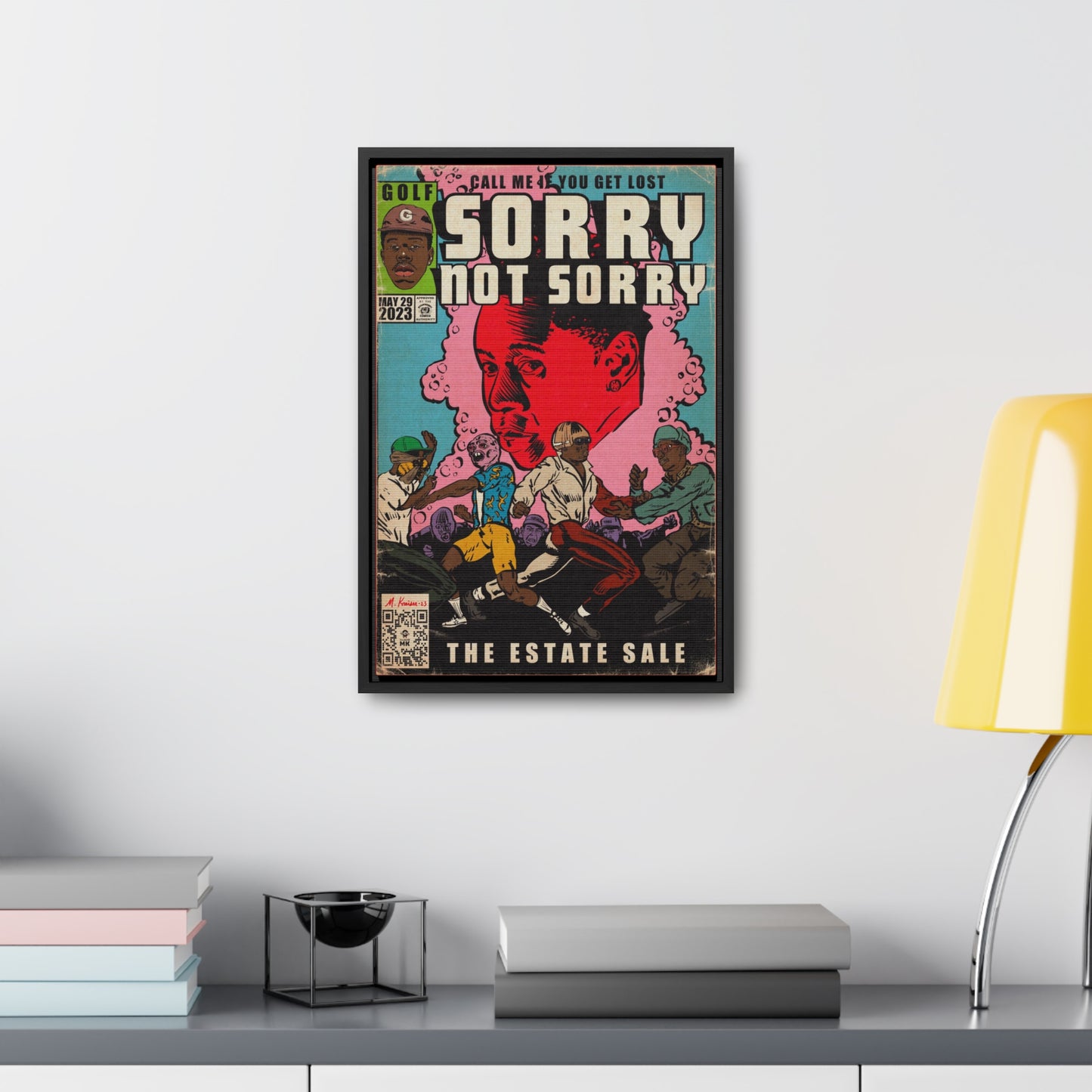 Tyler, The Creator - Sorry Not Sorry - Gallery Canvas Wraps, Vertical Frame
