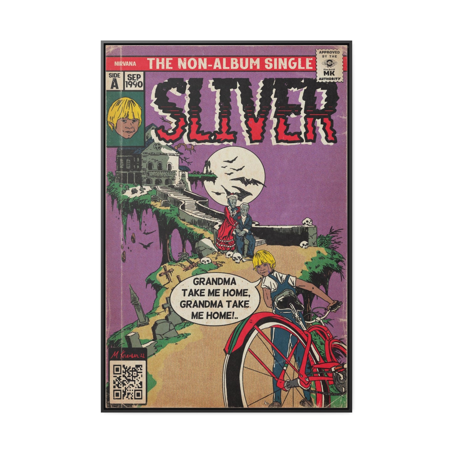 Nirvana - Sliver - Gallery Canvas Wraps, Vertical Frame