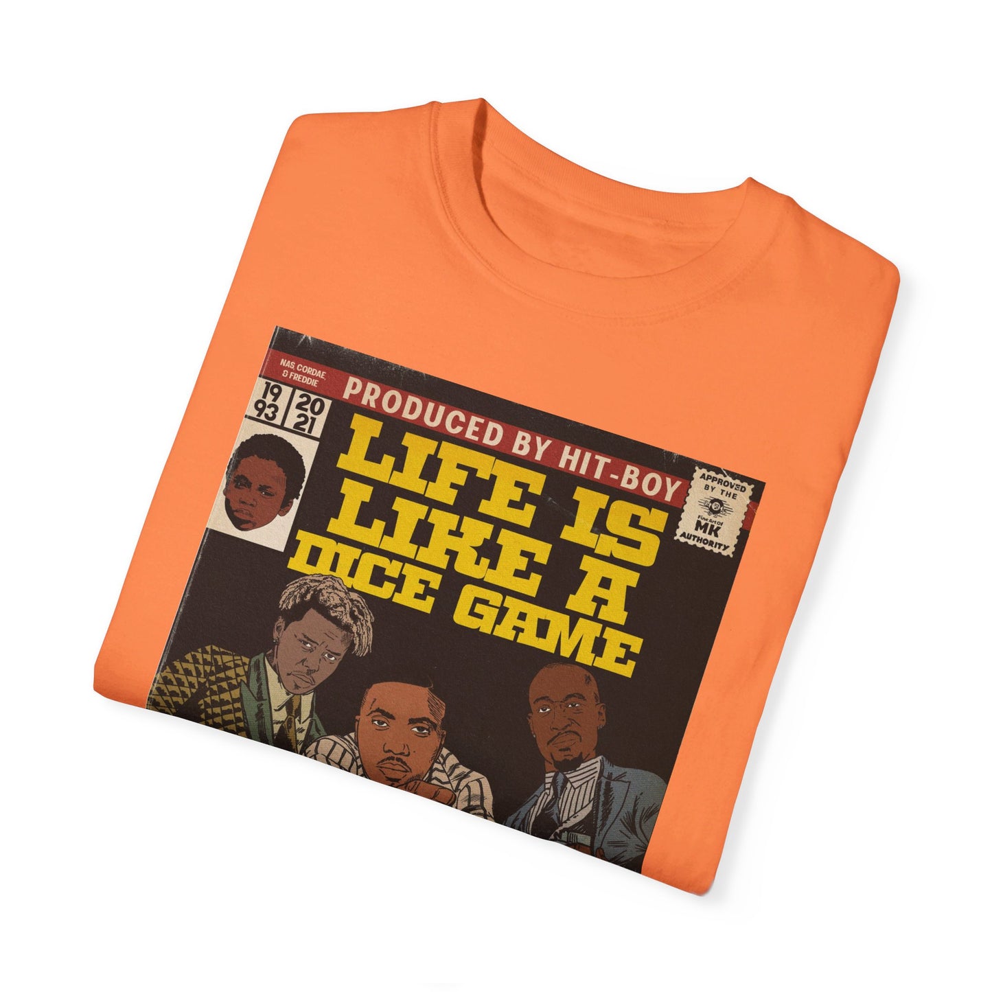 Nas, Freddie Gibbs, Cordae - Life is Like a Dice Game - Unisex Comfort Colors T-shirt