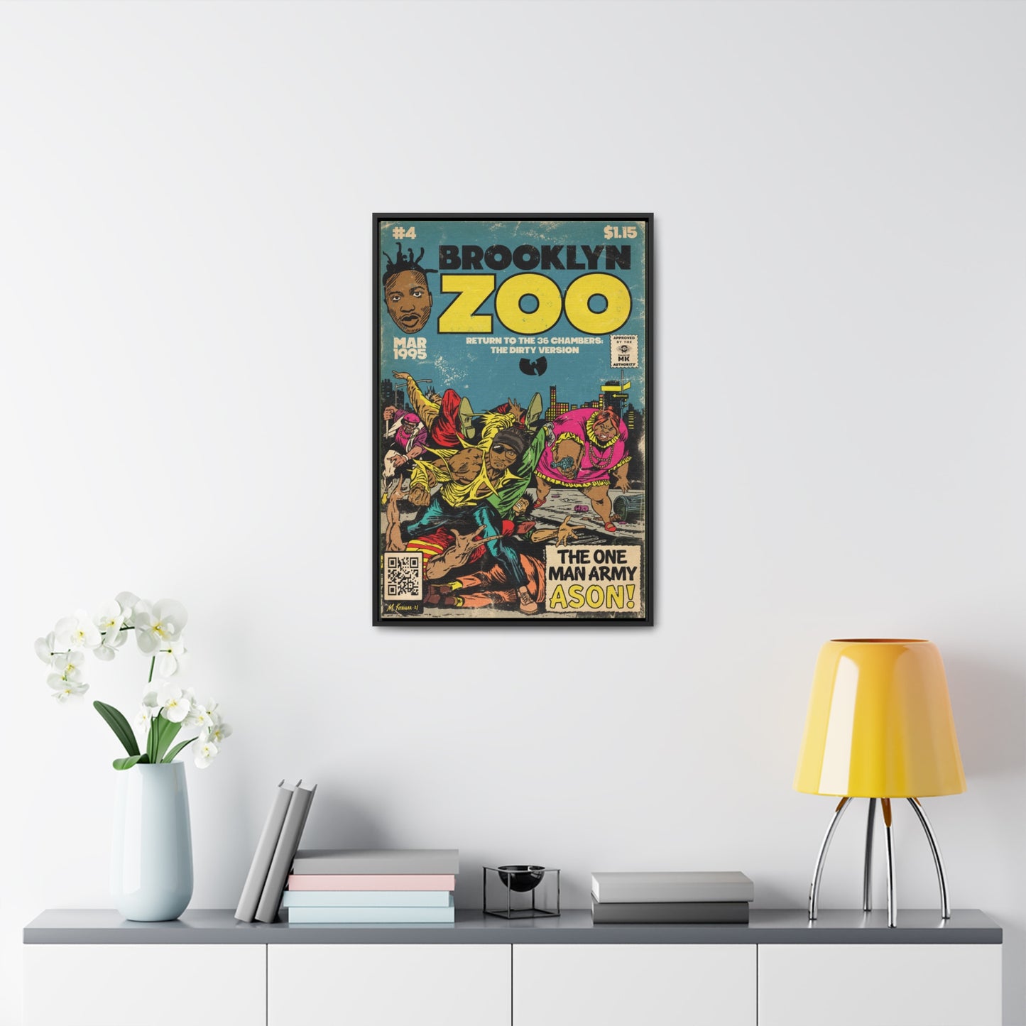 Ol’ Dirty Bastard - Brooklyn Zoo - Gallery Canvas Wraps, Vertical Frame