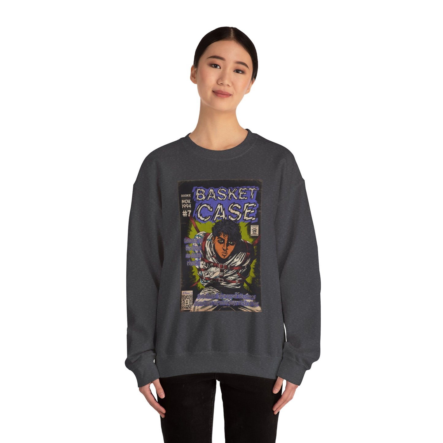 Green Day - Basket Case - Unisex Heavy Blend™ Crewneck Sweatshirt