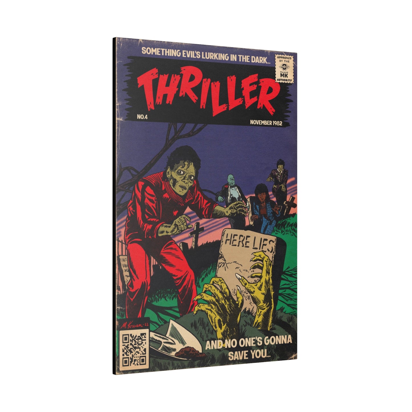 Michael Jackson - Thriller - Matte Canvas, Stretched, 0.75"