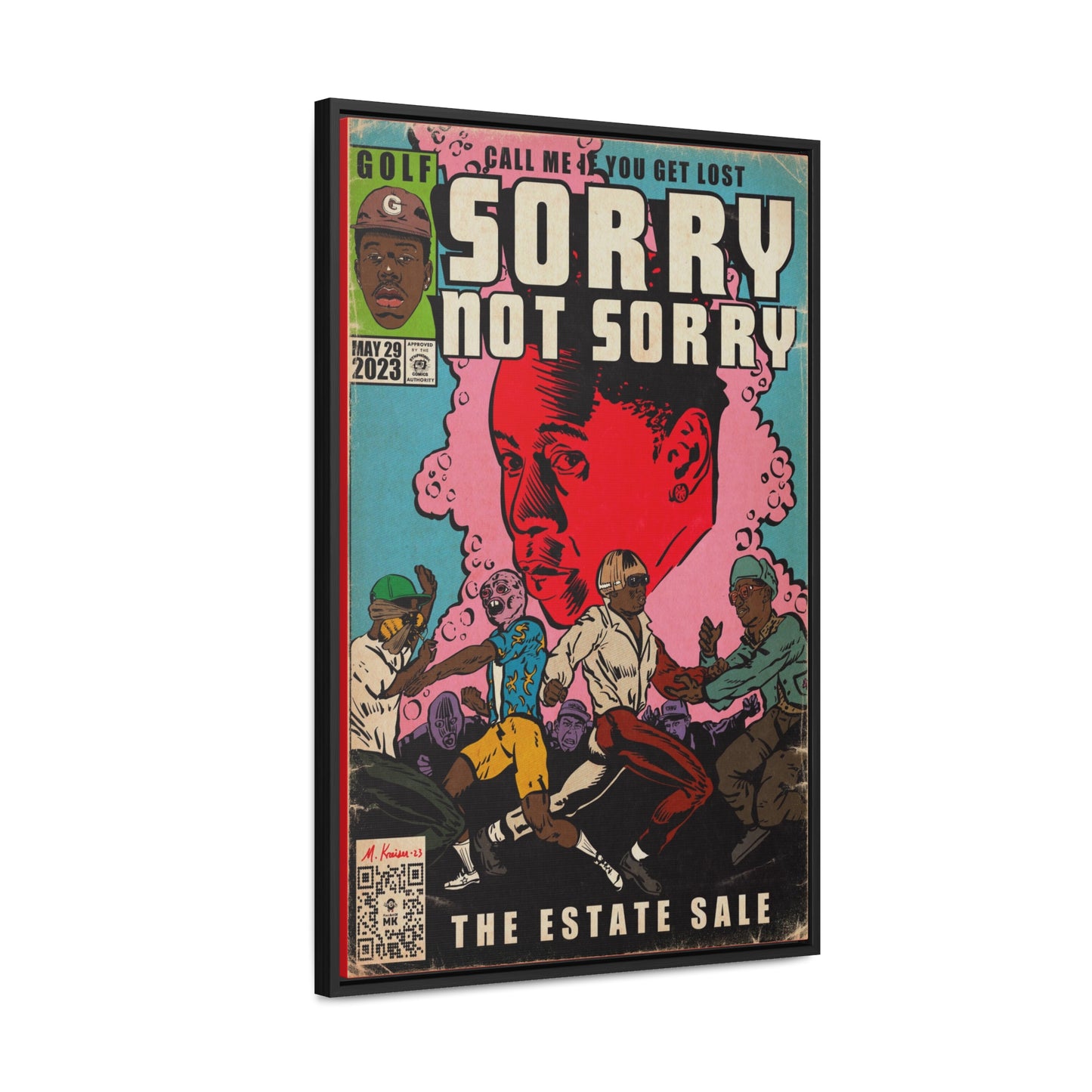 Tyler, The Creator - Sorry Not Sorry - Gallery Canvas Wraps, Vertical Frame