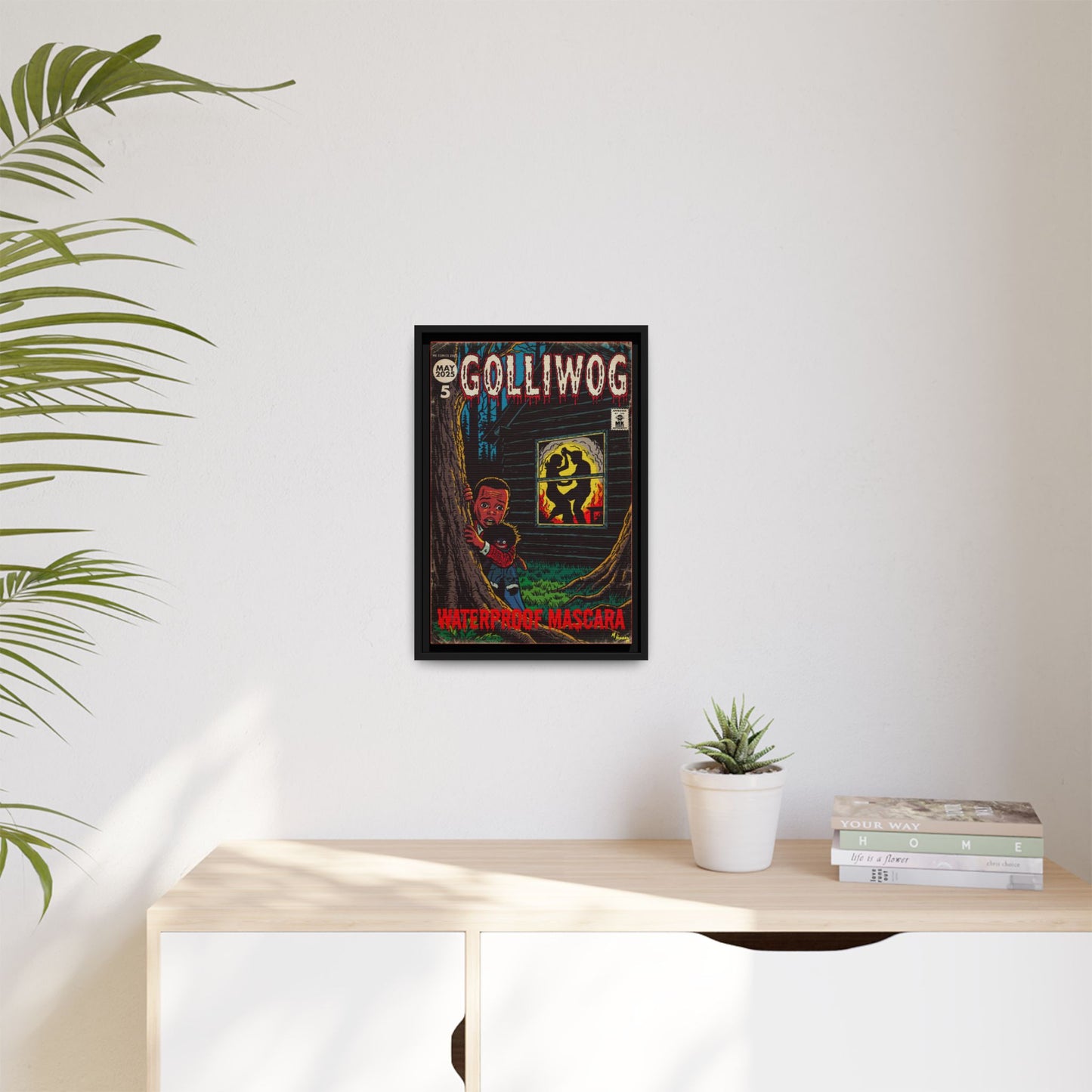 Waterproof Mascara - Golliwog - Matte Canvas, Framed (Multi-color)