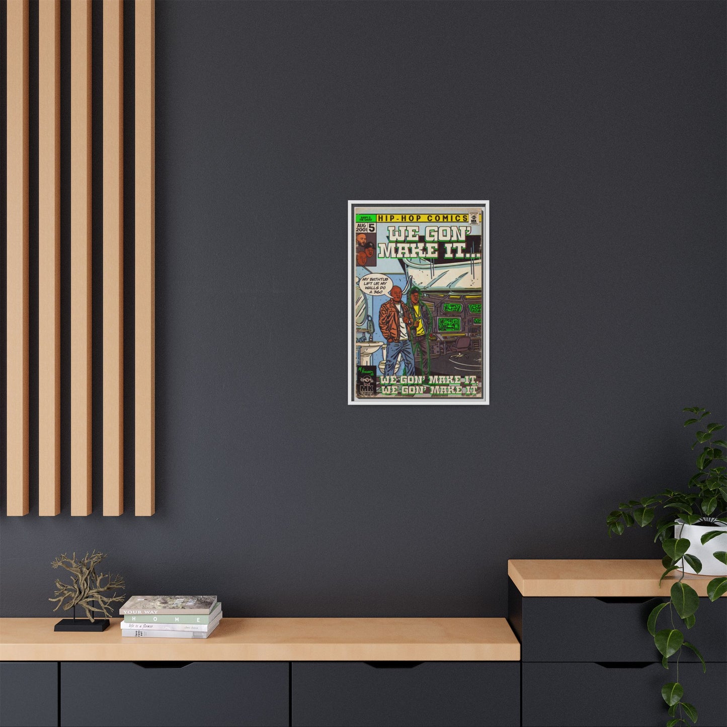 We Gon' Make It - Matte Canvas, Framed (Multi-color)