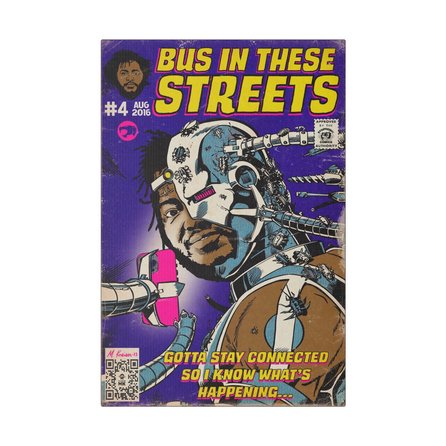 Thundercat - Bus In These Streets - Matte Canvas, Stretched, 0.75"