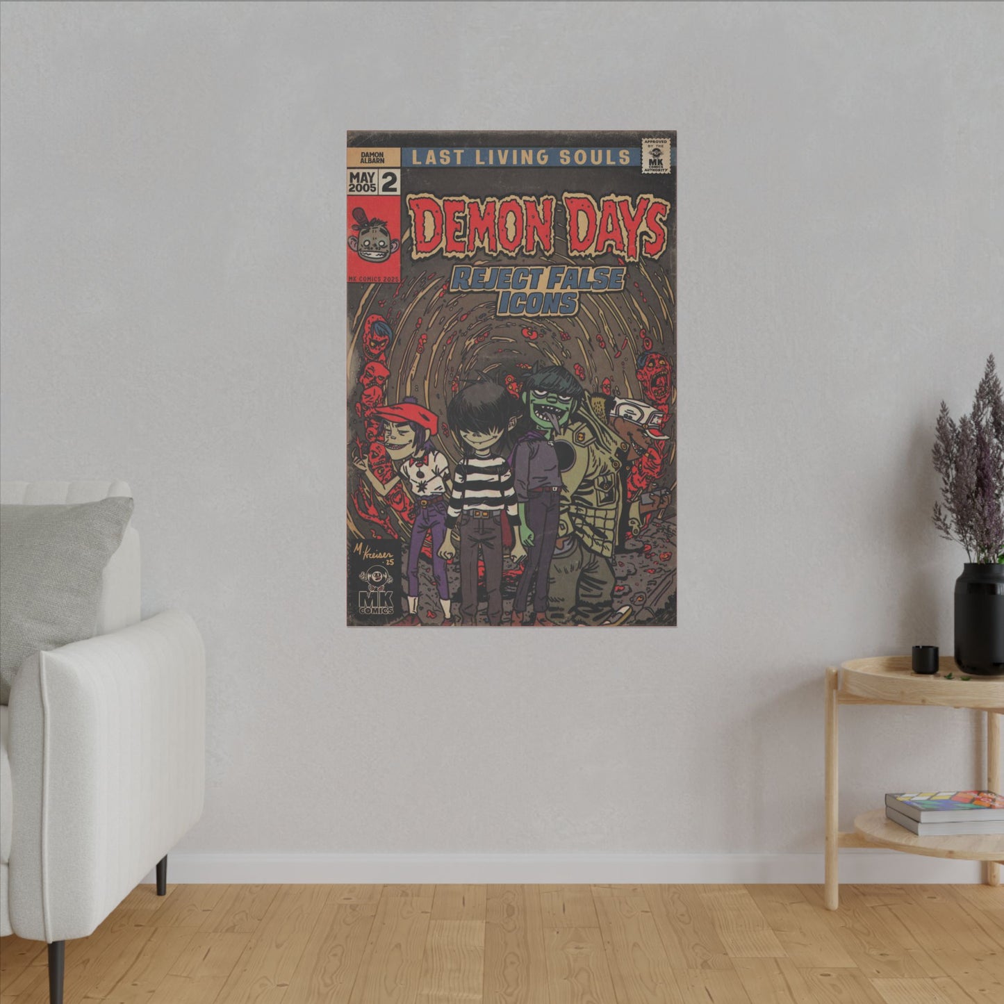 Demon Days - Matte Canvas, Stretched, 0.75" (Multi-Size)