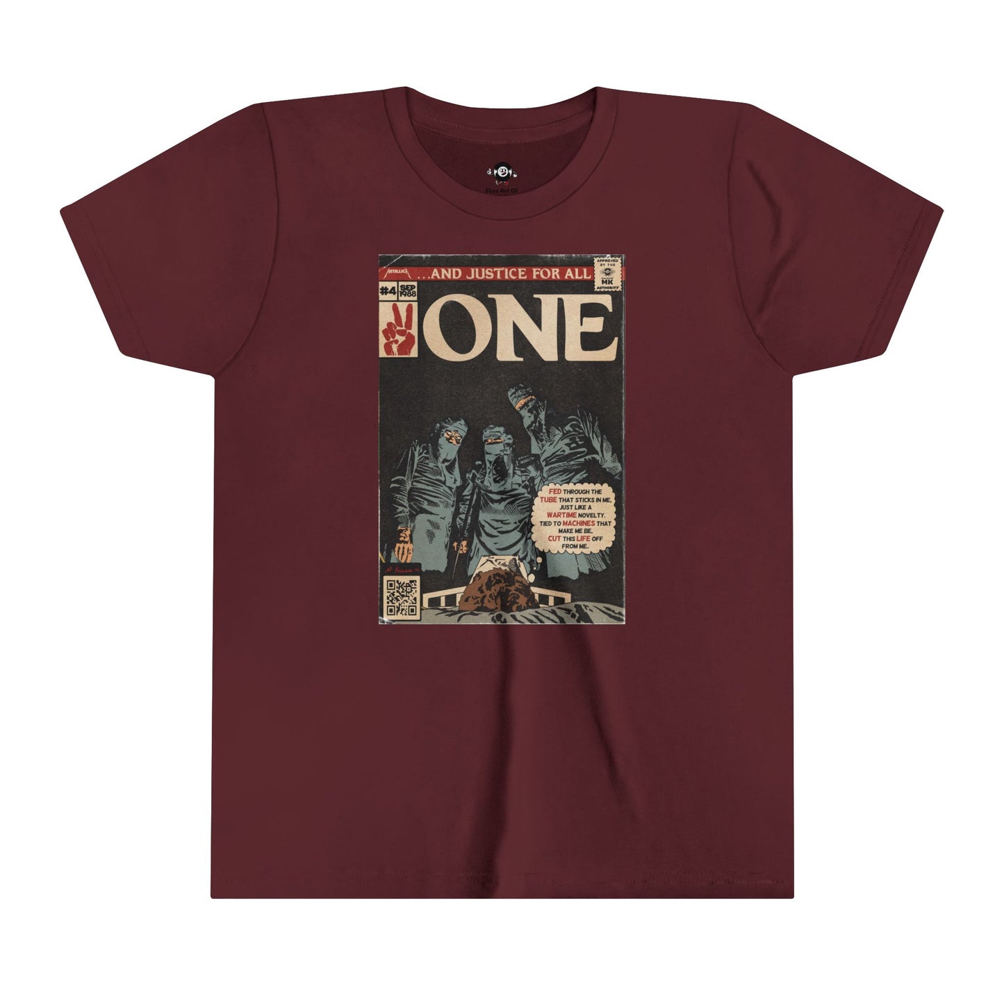 KIDS - Metallica- One - Youth Short Sleeve Tee