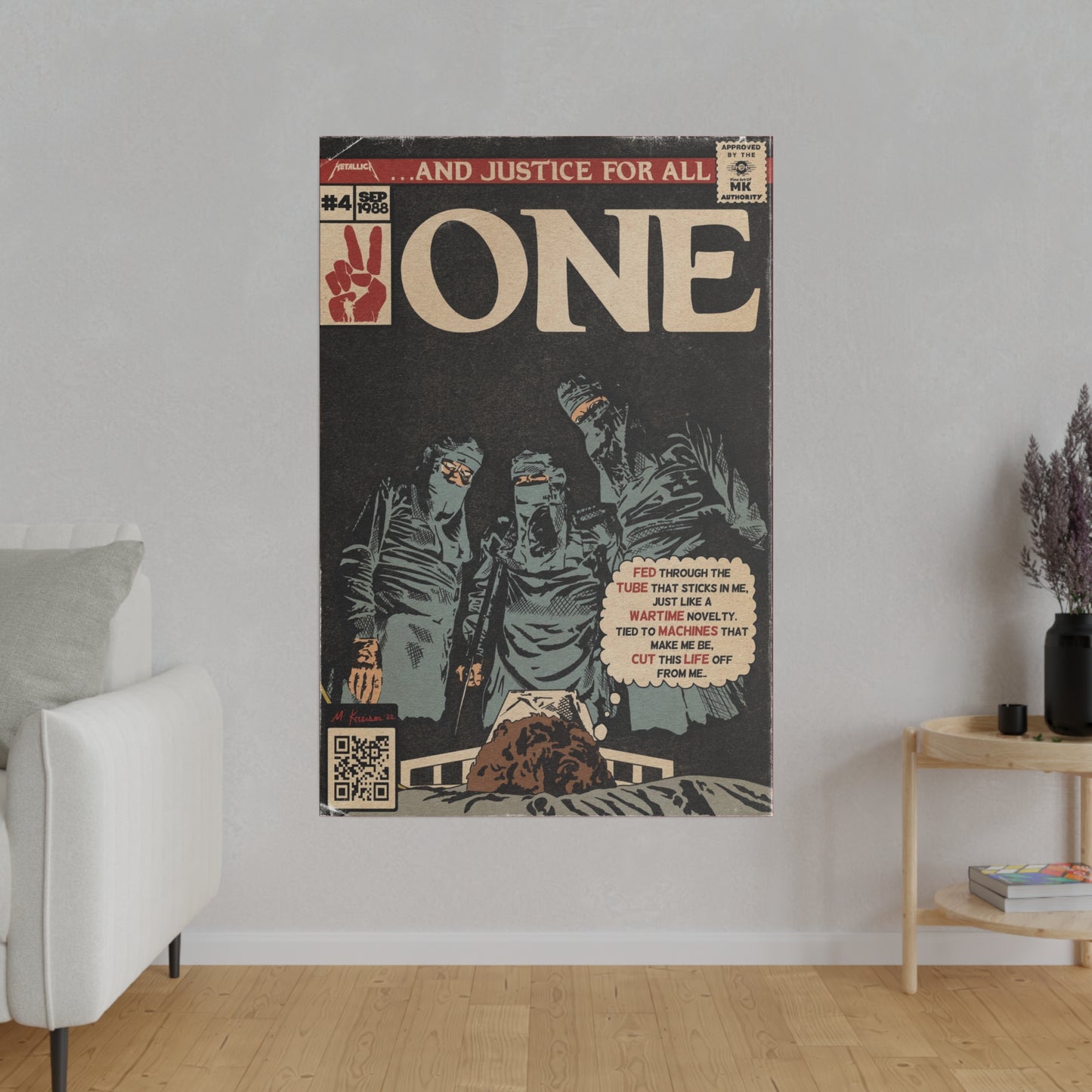 Metallica- One - Matte Canvas, Stretched, 0.75"